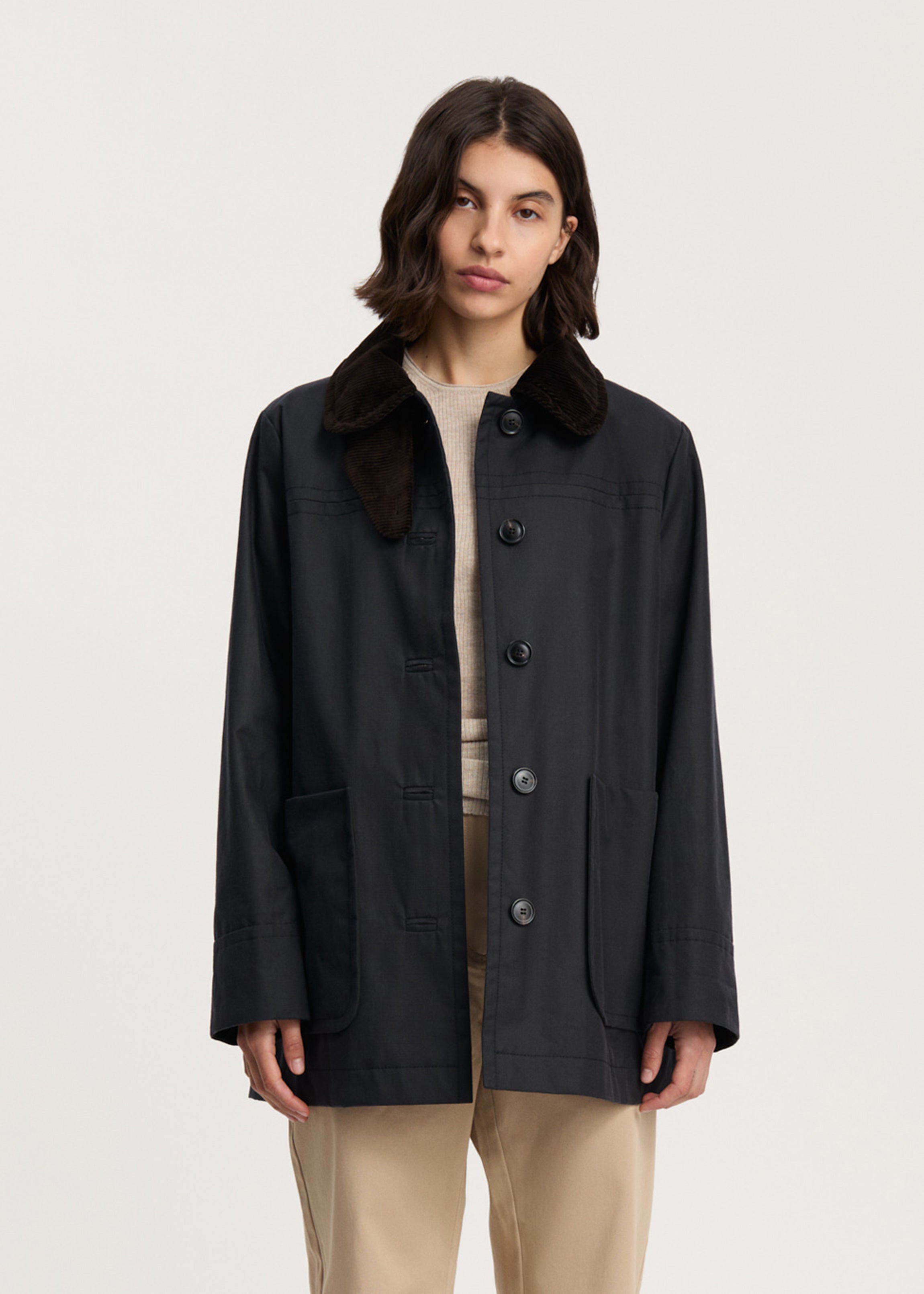 Jamie jacket – ripstop oilskin | Antracite Jacket aiayu