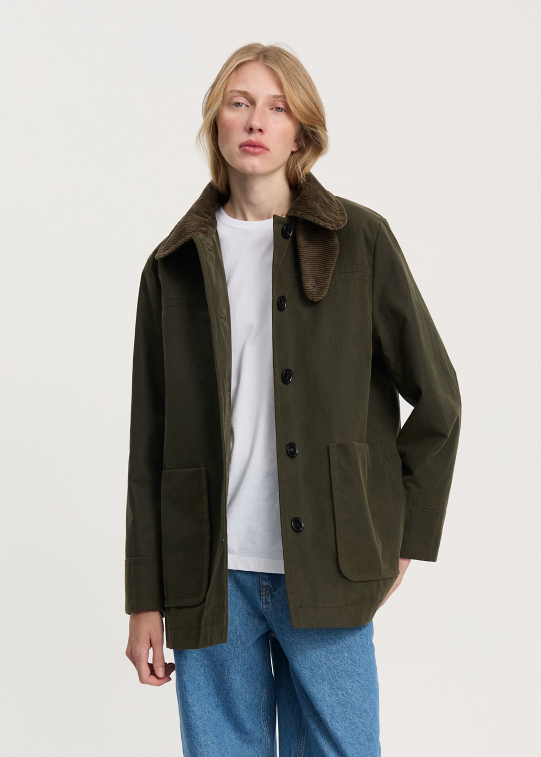 Jamie jacket – ripstop oilskin | Archive Olive Jacket aiayu