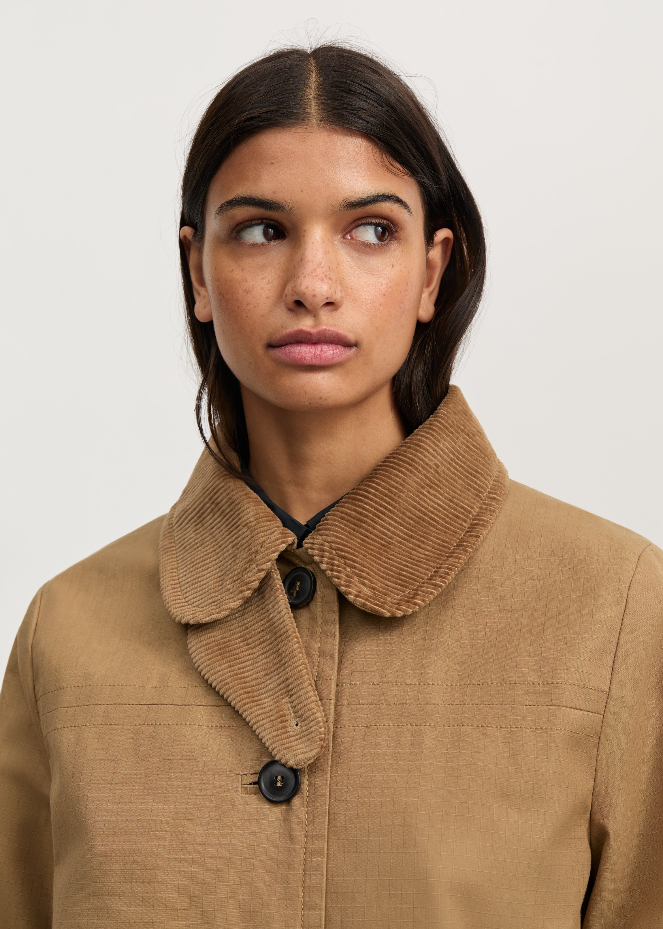 Jamie jacket ripstop – oilskin hybrid | Warm Khaki Jacket aiayu