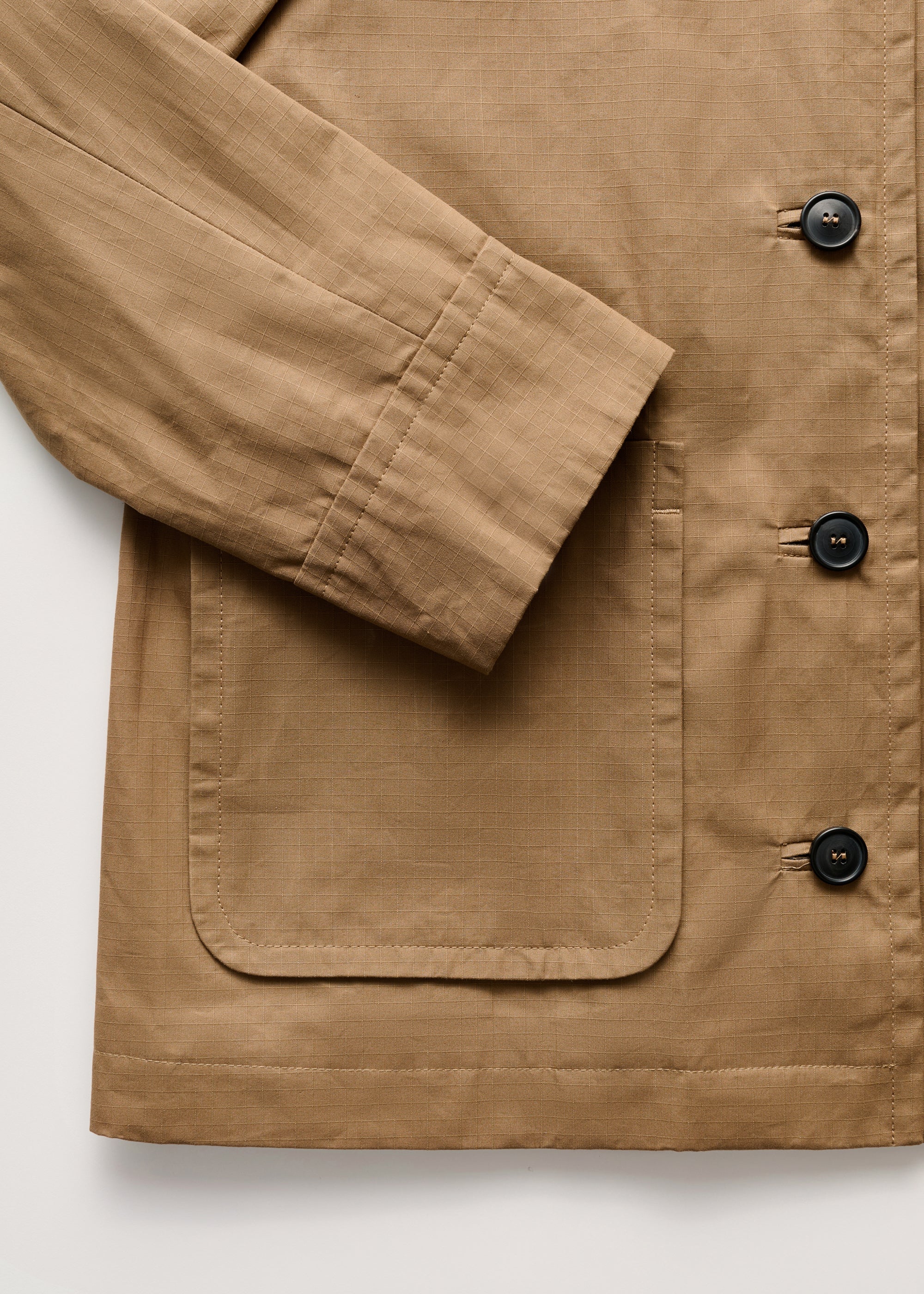 Jamie jacket ripstop – oilskin hybrid | Warm khaki Jacket aiayu
