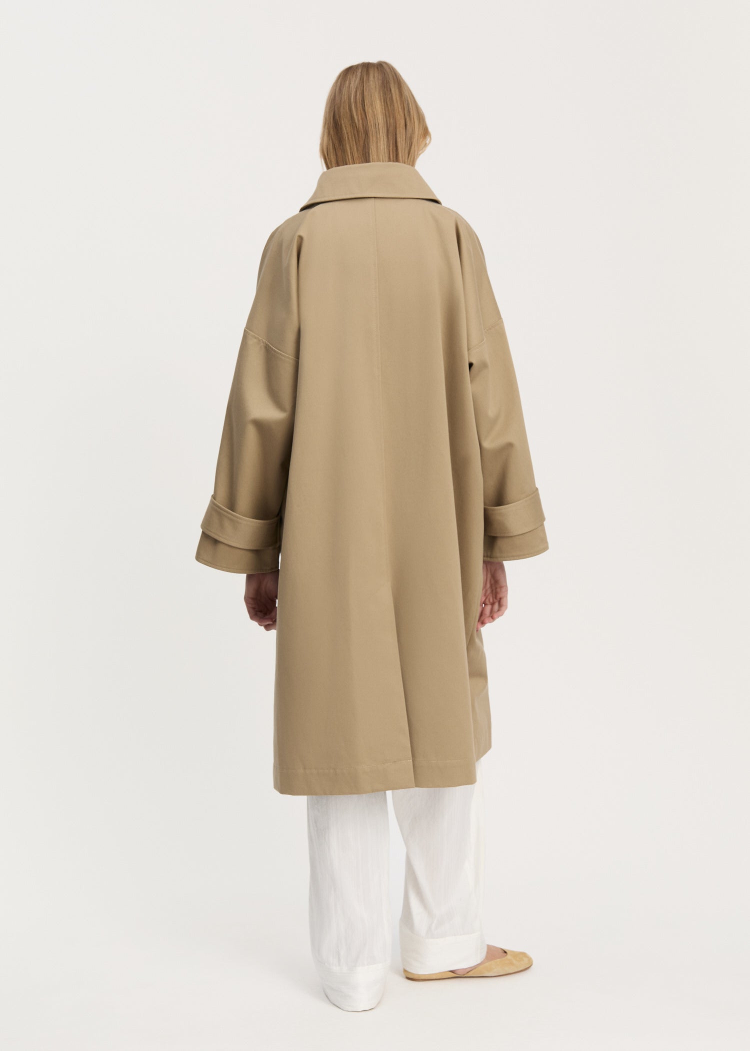 Jo coat twill | Classic Khaki Coat aiayu