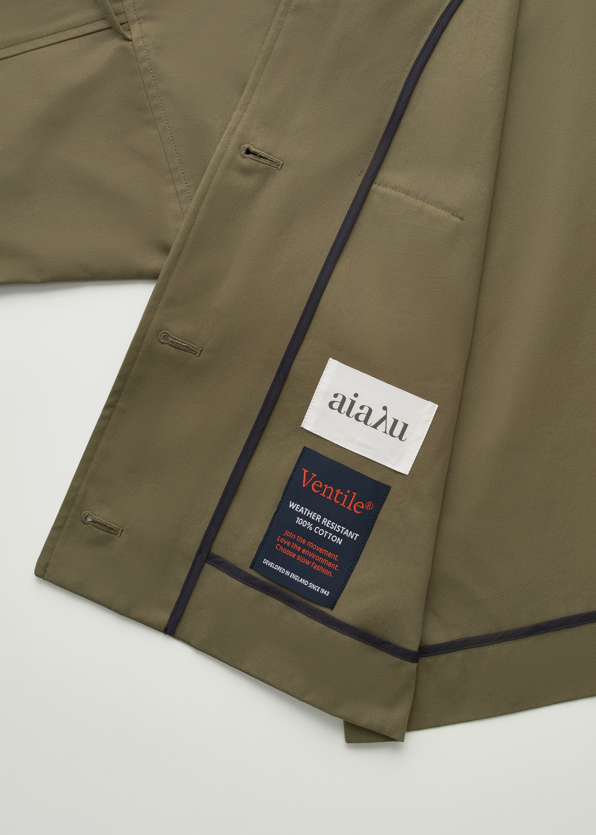 Jules jacket - ventile | Vintage Army Jacket aiayu