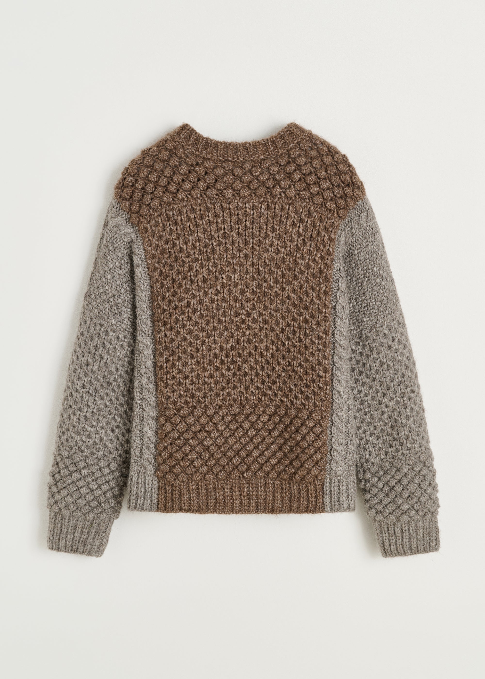 Justina sweater – llama wool | Mix Pure Grey Sweater aiayu