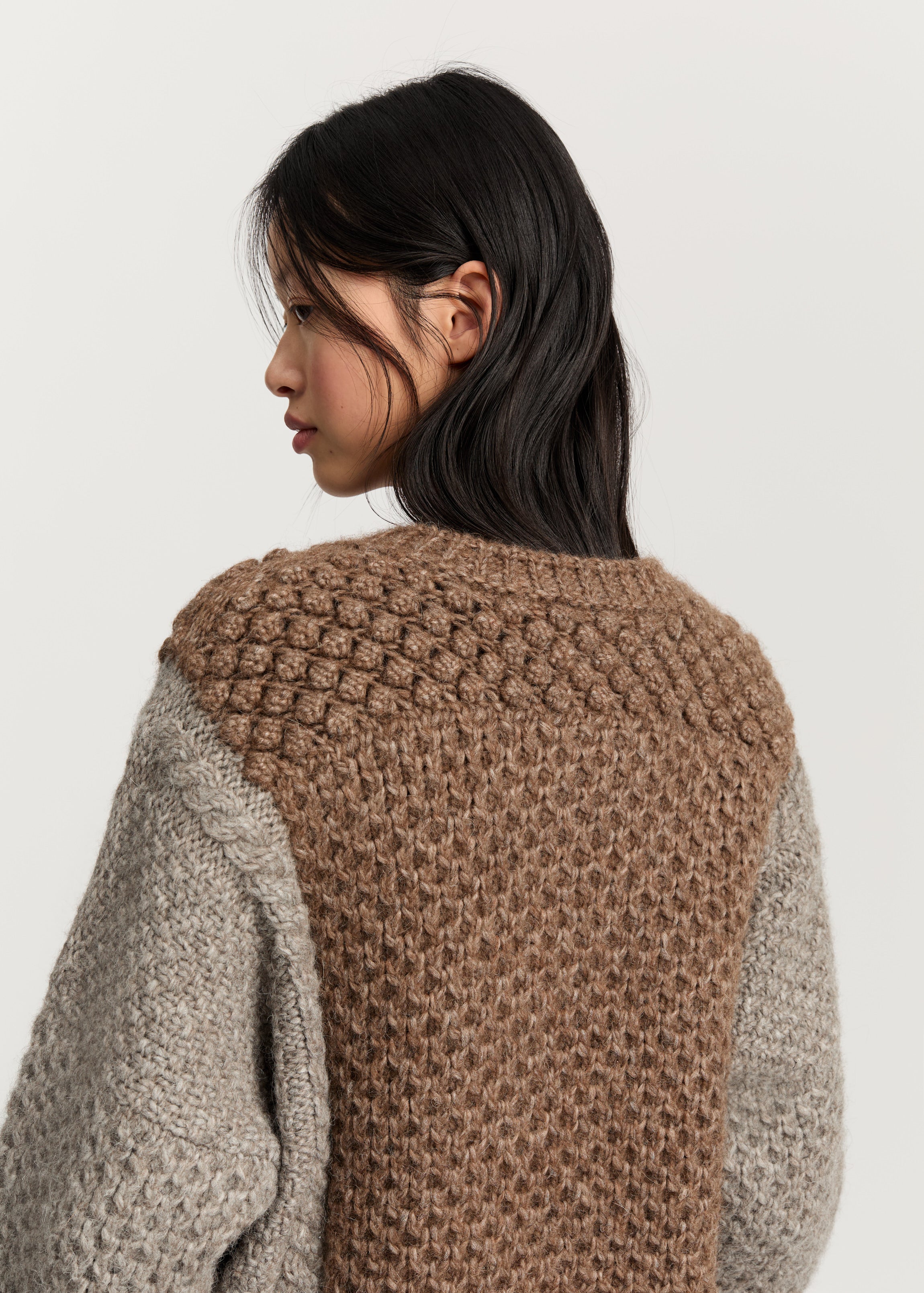 Justina sweater – llama wool | Mix Pure Grey Sweater aiayu