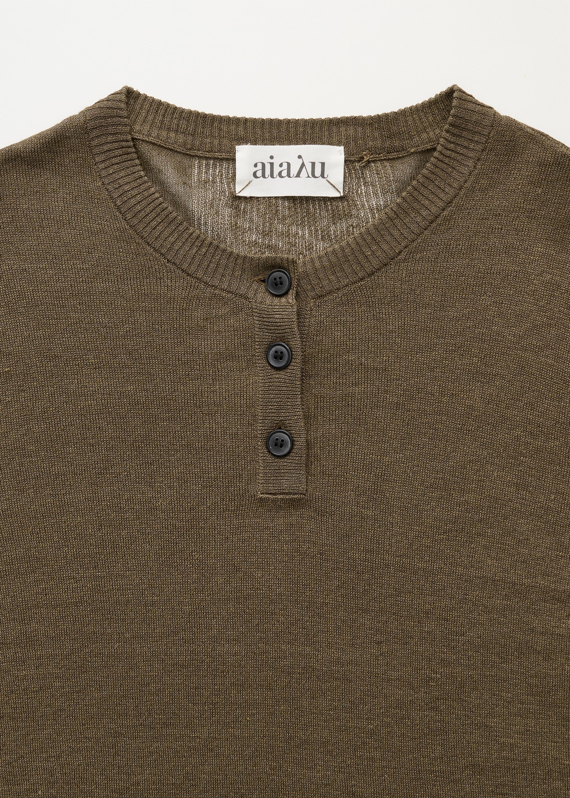 Kanika sweater – linen | Green Wood Sweater aiayu