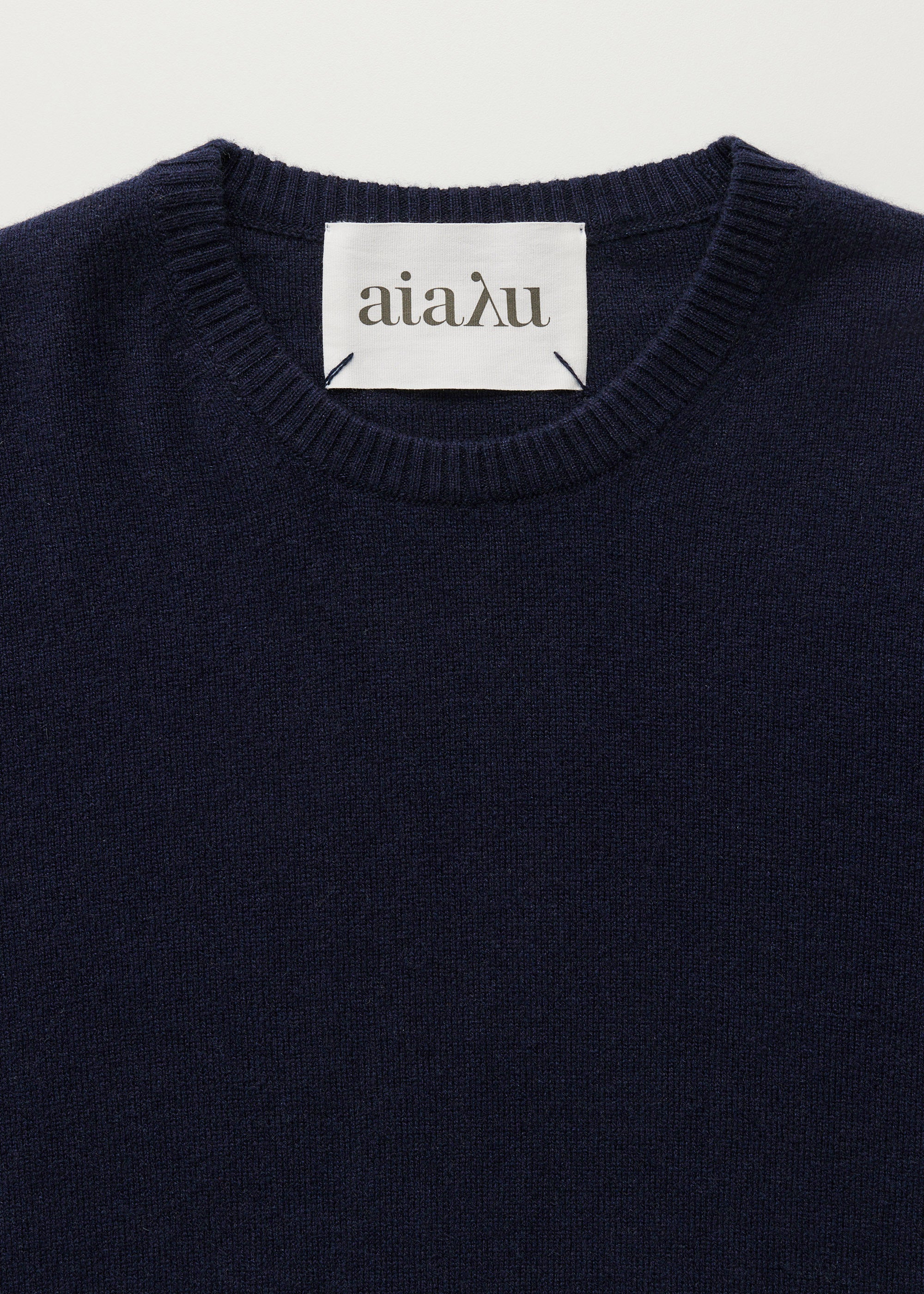 Leonardo sweater – pure cashmere | Black Blue Sweater aiayu