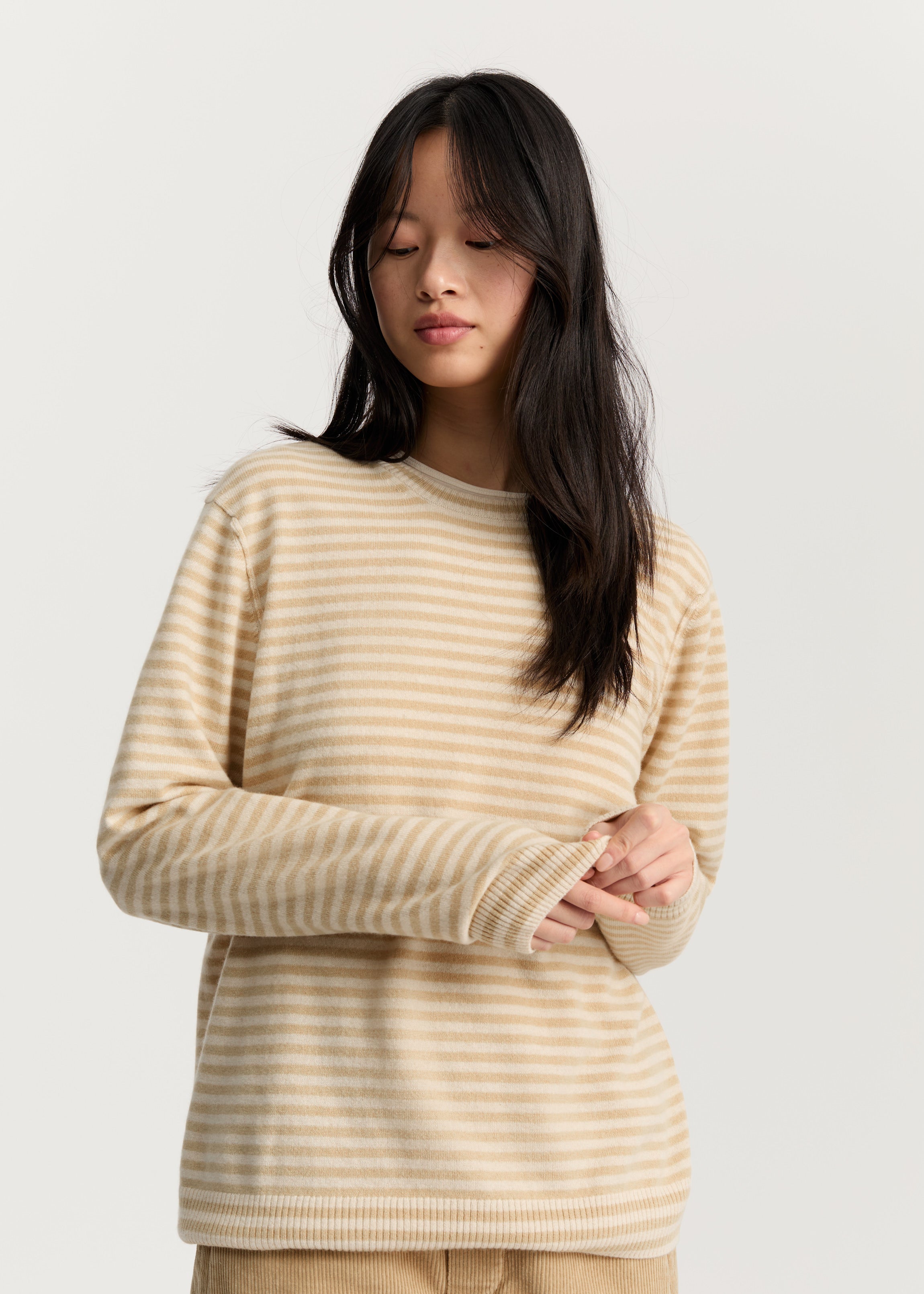 Leonardo sweater – pure cashmere | Mix Corn Sweater aiayu