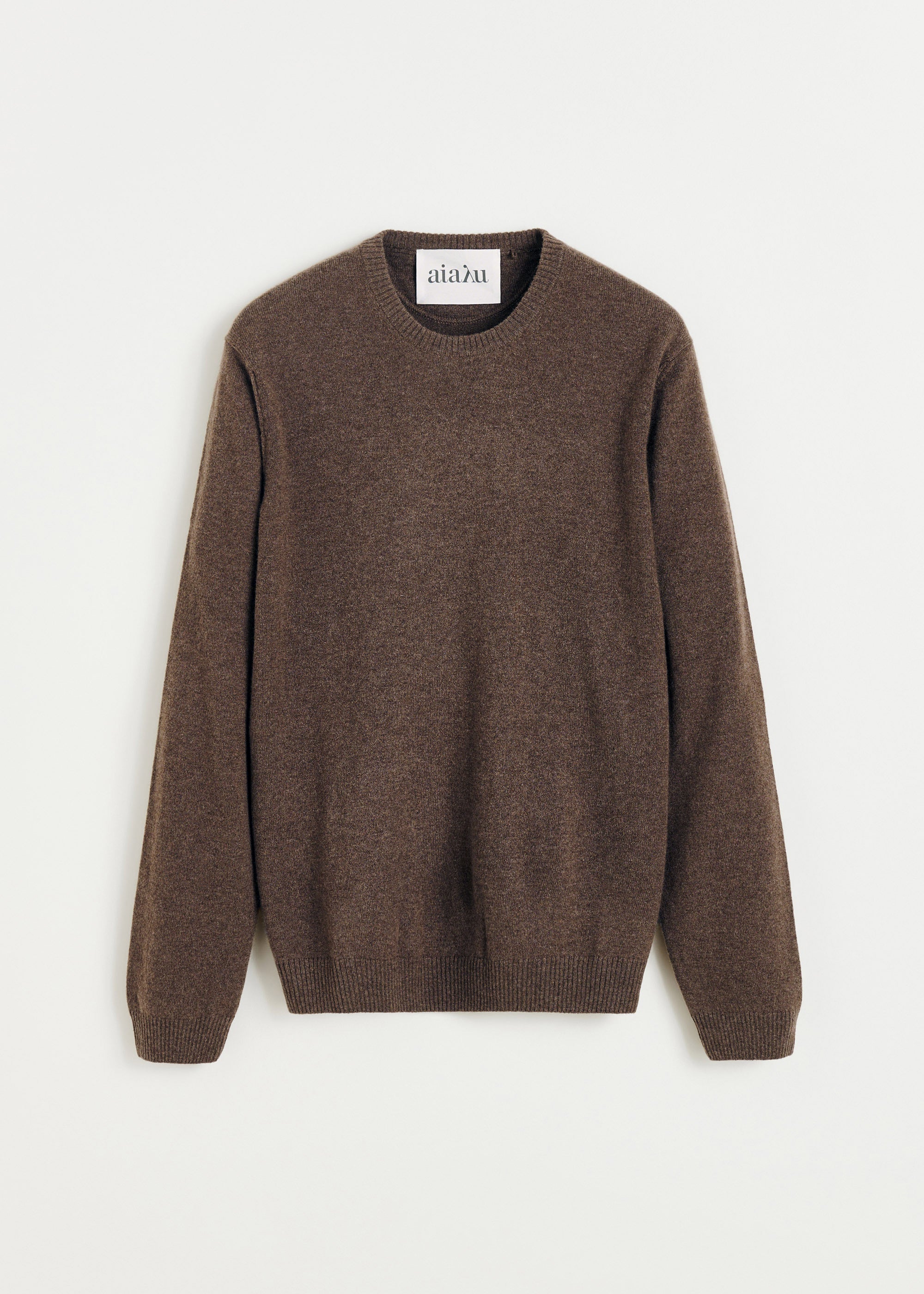 Leonardo sweater – pure cashmere | Pure Dark Brown Sweater aiayu