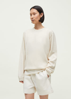 Leonardo sweater – pure cashmere | Pure Ecru Sweater aiayu