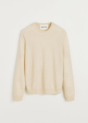 Leonardo sweater – pure cashmere | Pure Ecru Sweater aiayu