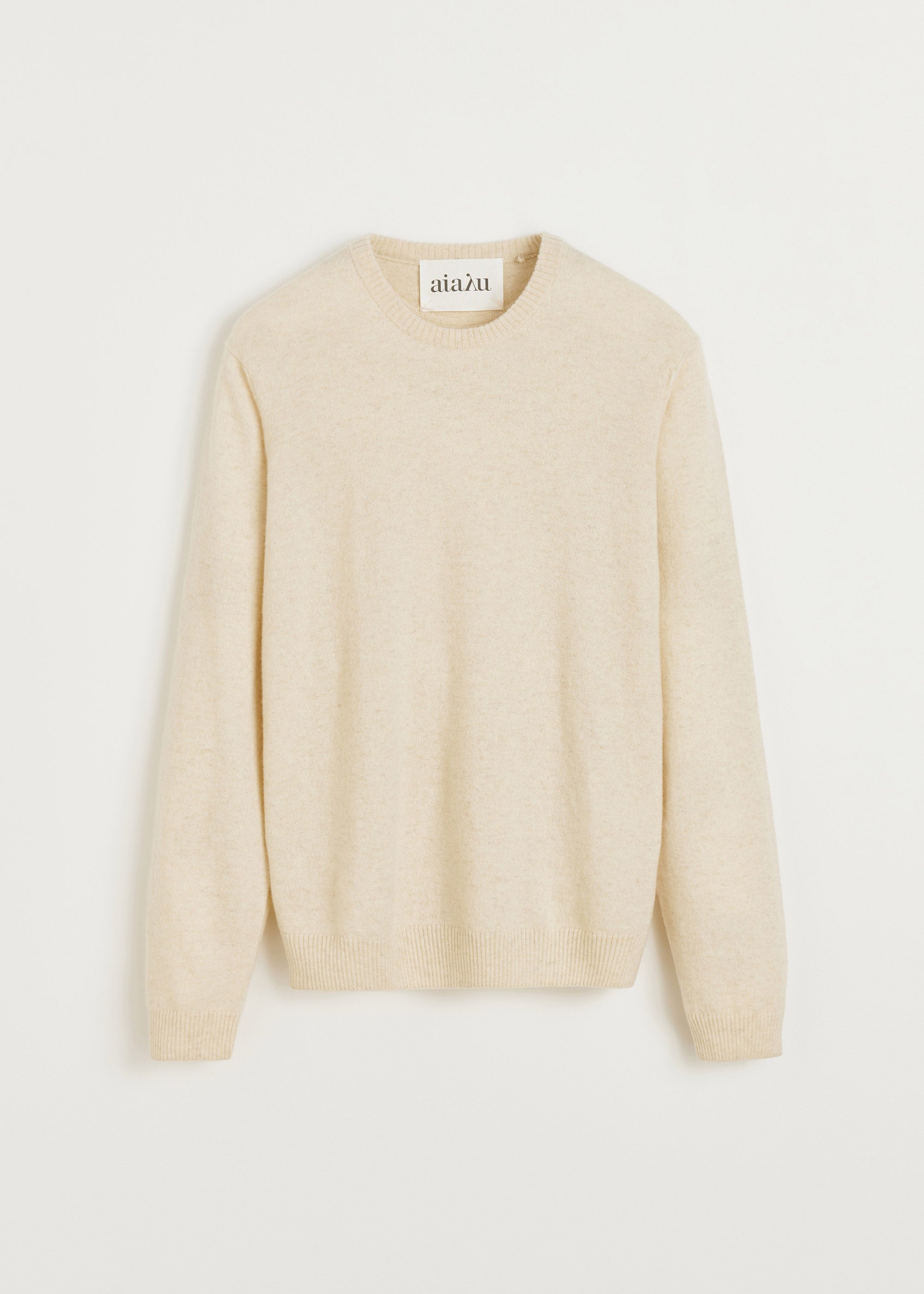 Leonardo sweater – pure cashmere | Pure Ecru Sweater aiayu