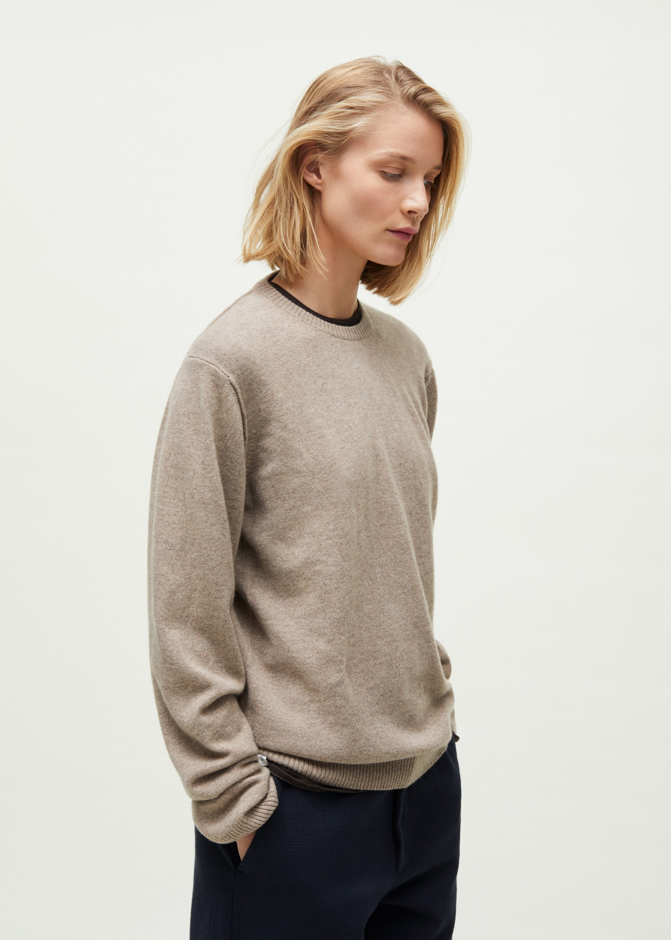 Leonardo sweater – pure cashmere | Pure Grain Sweater aiayu