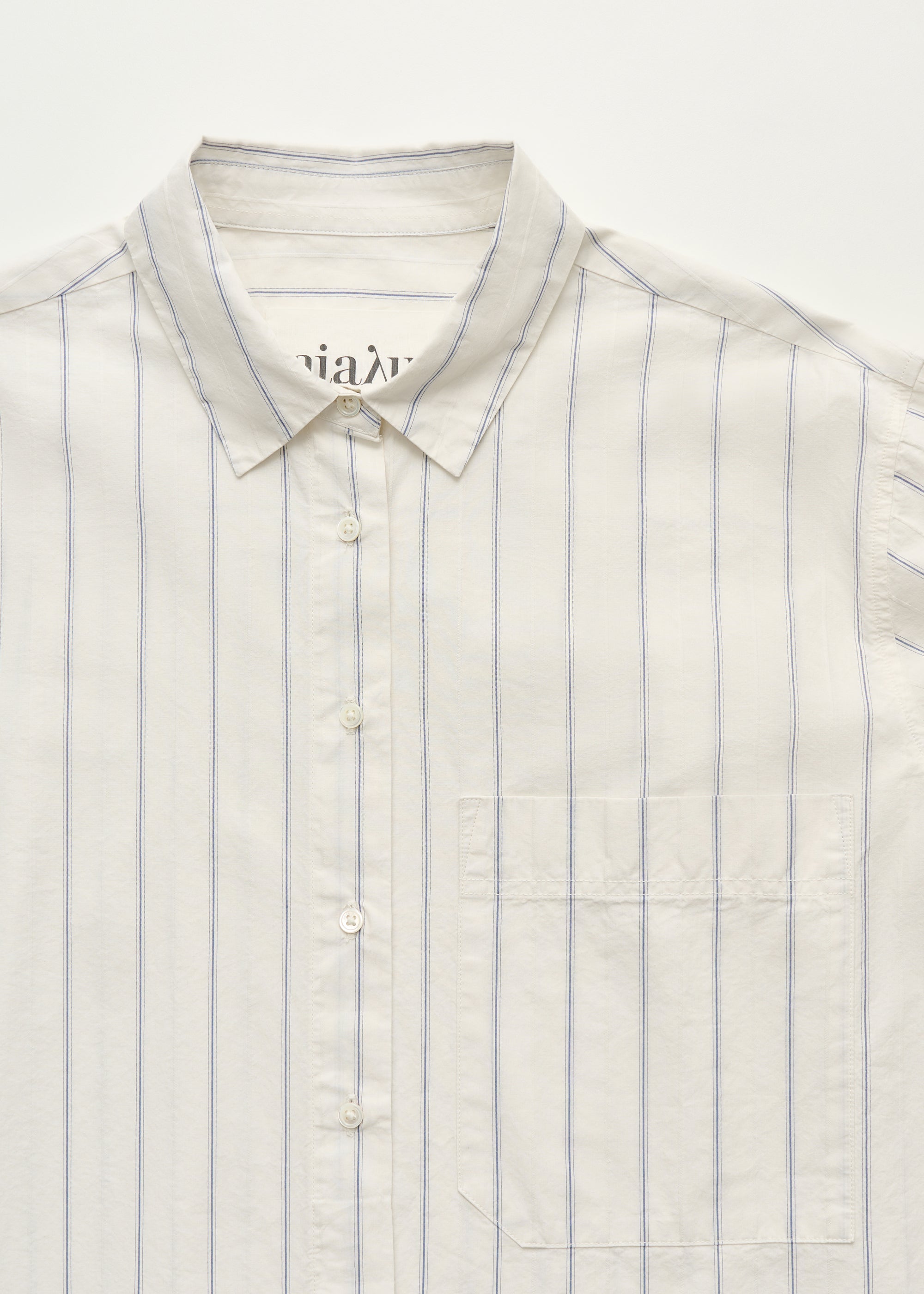 Lynette shirt champetra | Mix French Blue Shirt Woven aiayu