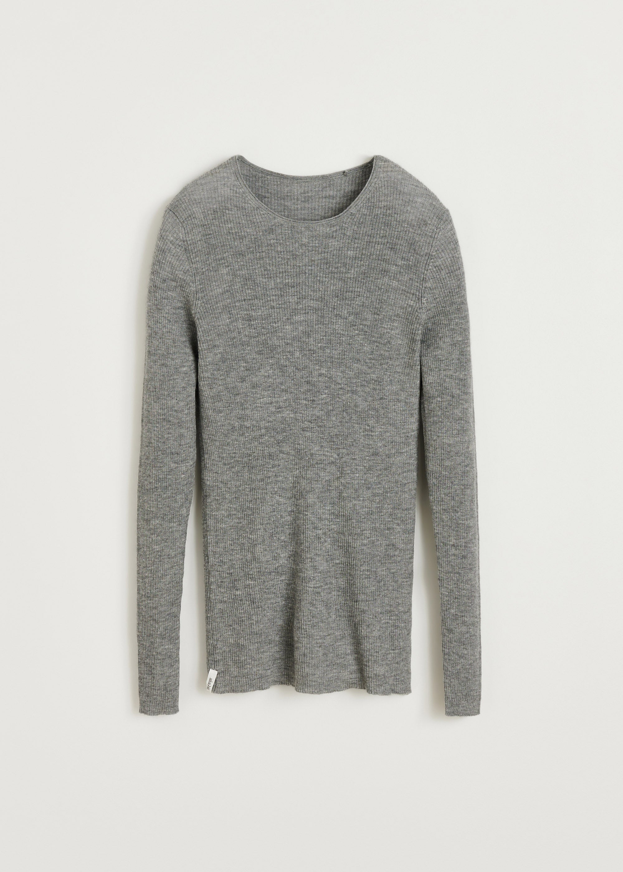 Madigan blouse – cashmere | Grey Melange Blouse aiayu