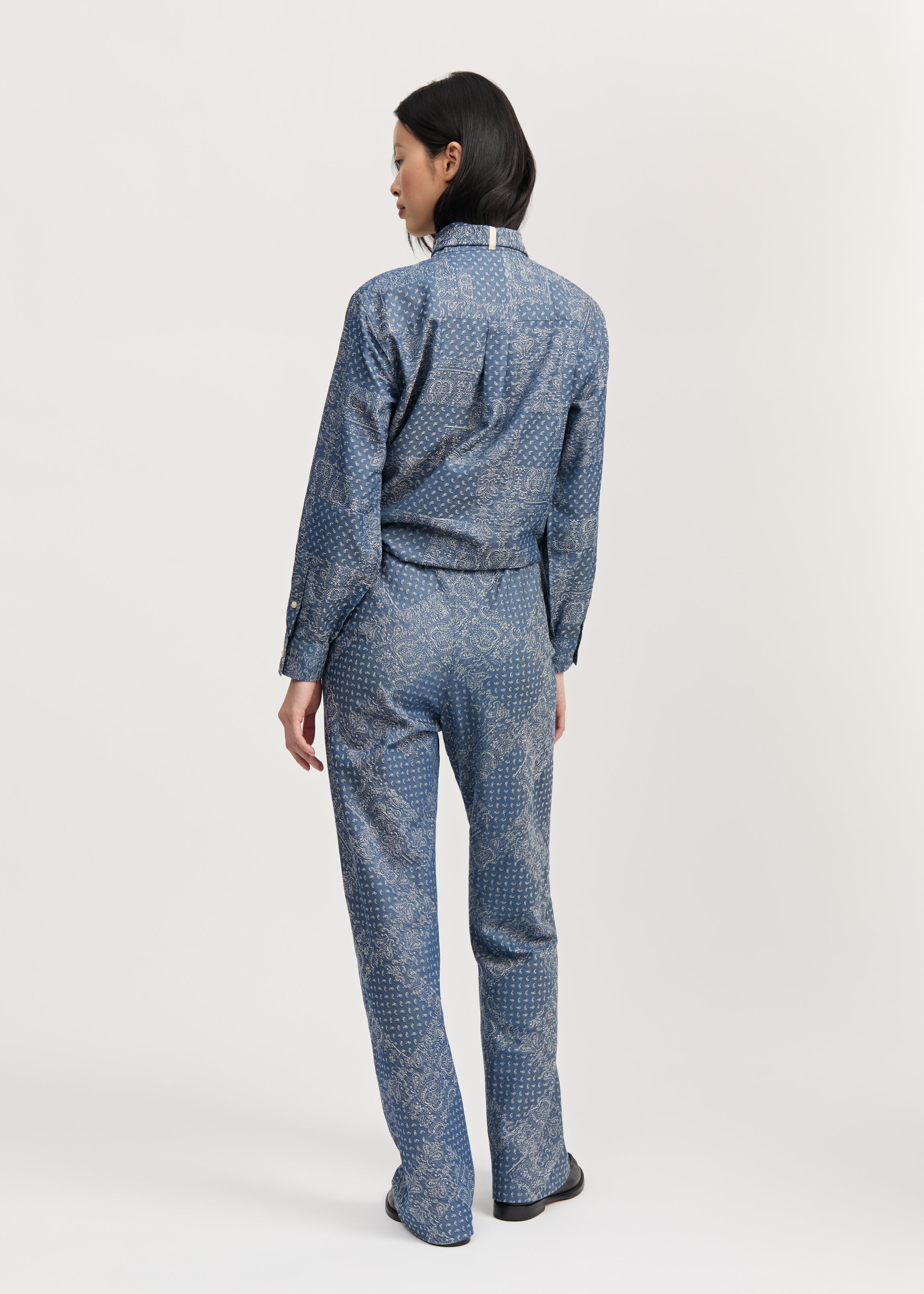 Mara pants jacquard | Bluebell Paisley Pants aiayu