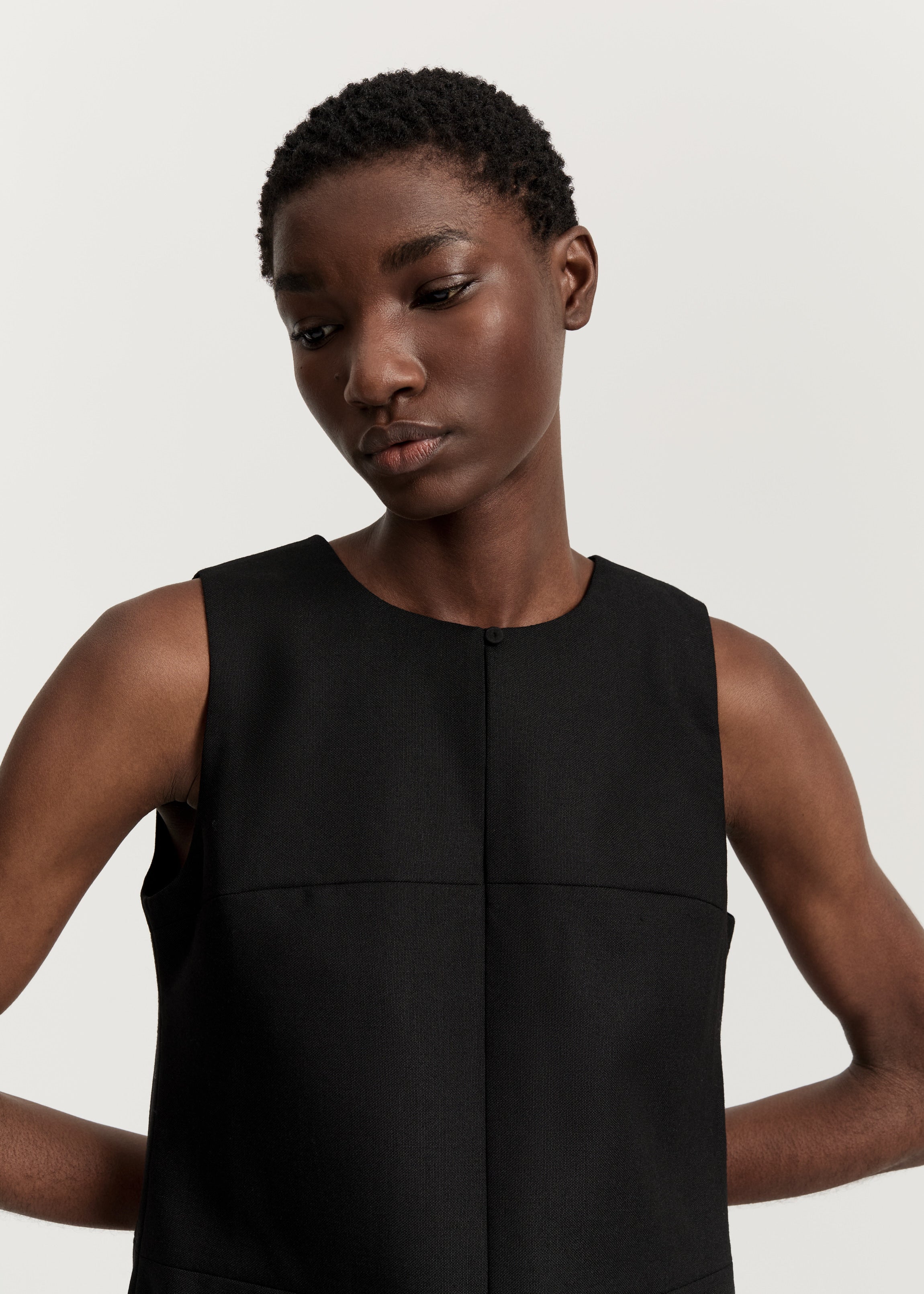 Martha dress mini – wool | Black Dress aiayu