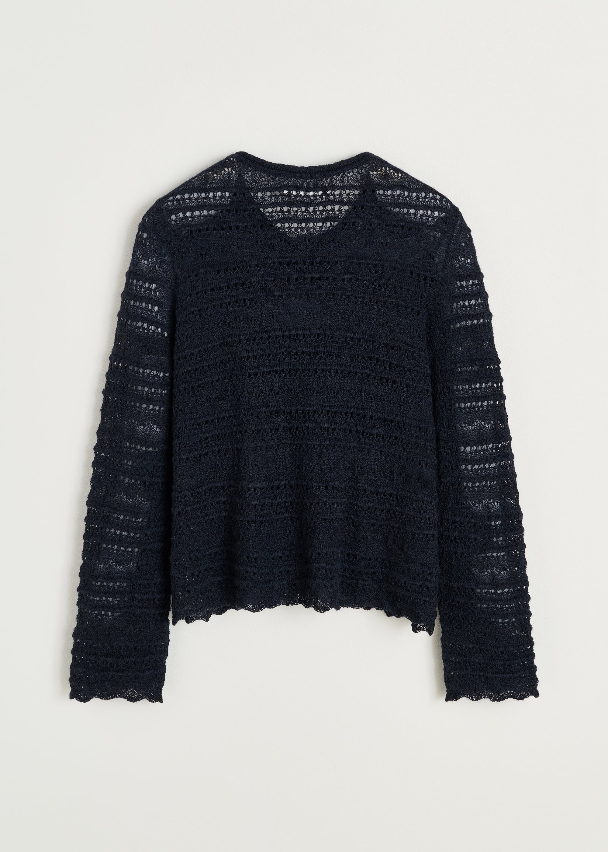 Mateo cardigan – pure llama | Black Navy Cardigan aiayu