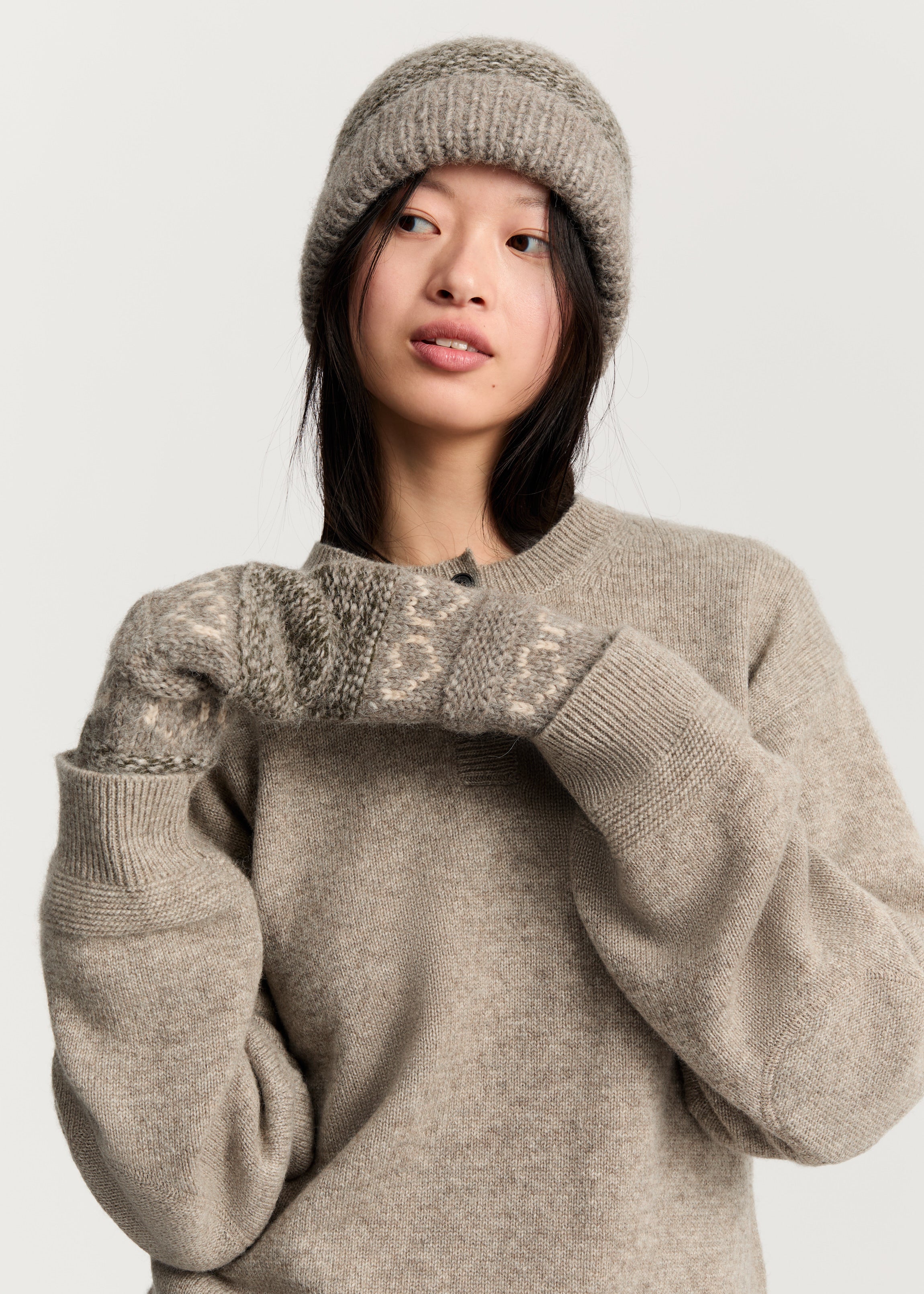 Mei mittens – wool | Mix Bark Mittens aiayu