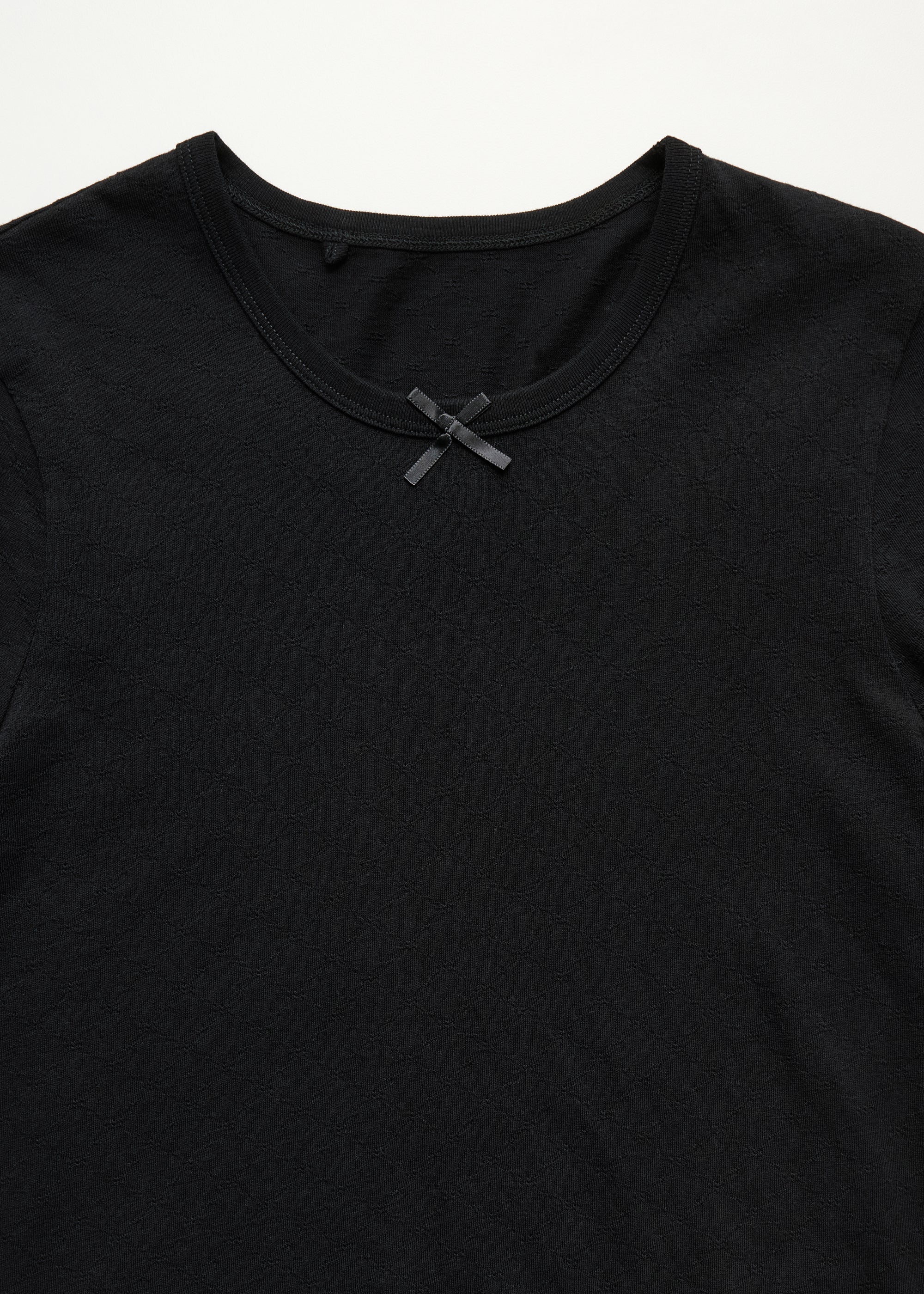 Messhu long sleeve | Black T-shirt aiayu