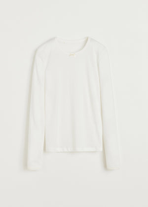 Messhu long sleeve | Pure Ecru T-shirt aiayu