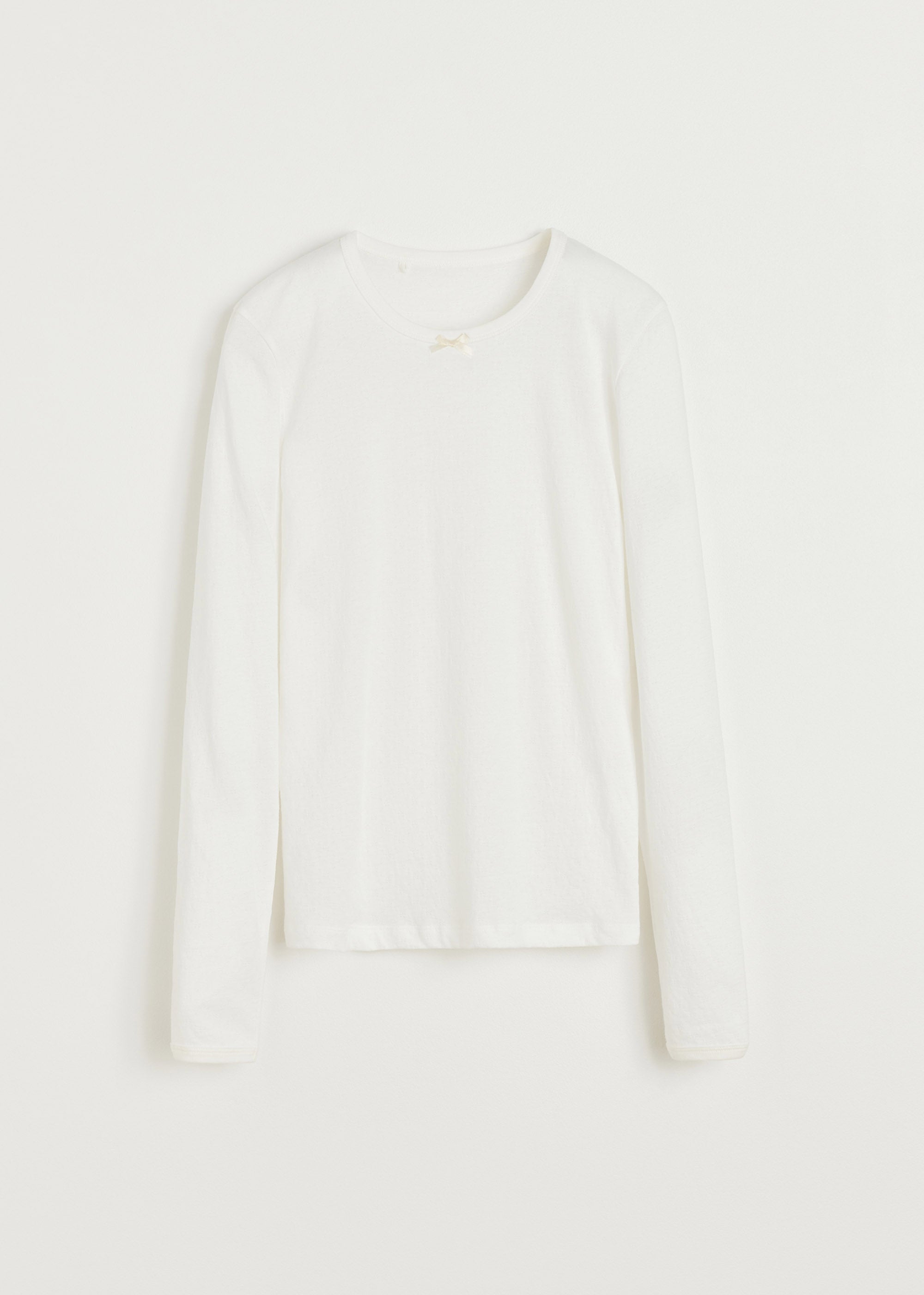 Messhu long sleeve | Pure Ecru T-shirt aiayu