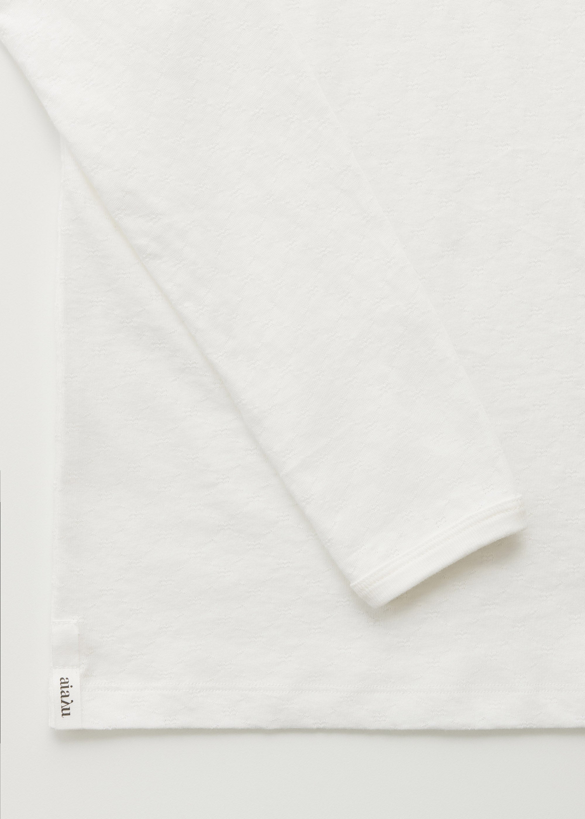 Messhu long sleeve | Pure Ecru T-shirt aiayu