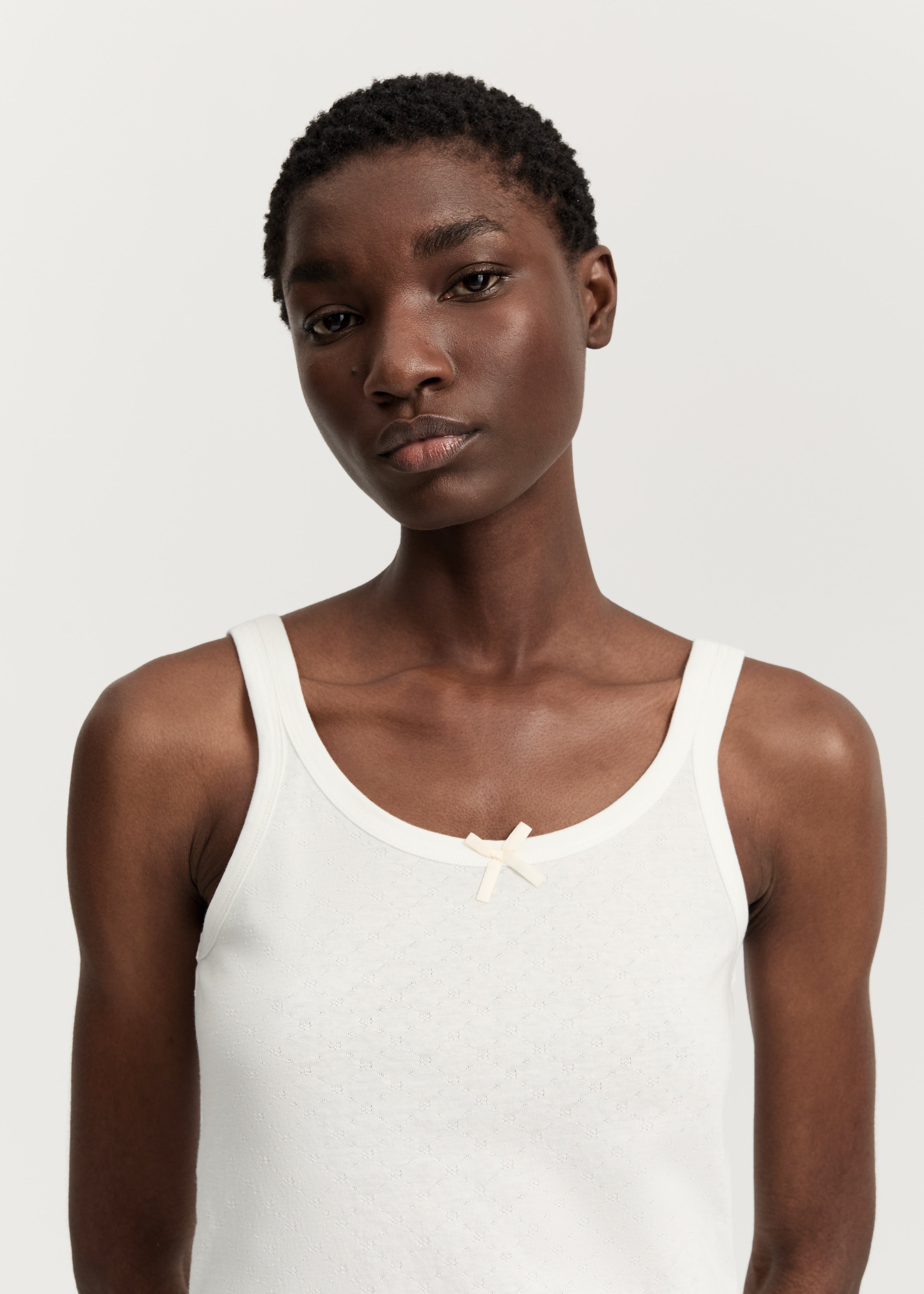 Messhu tank | Pure Ecru Top aiayu