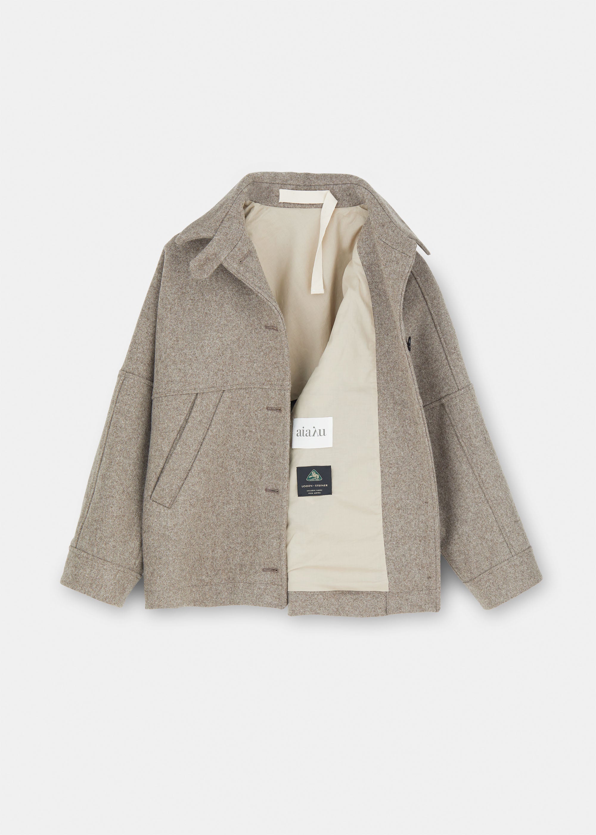Moa jacket – loden wool | Pure Soil Coat aiayu
