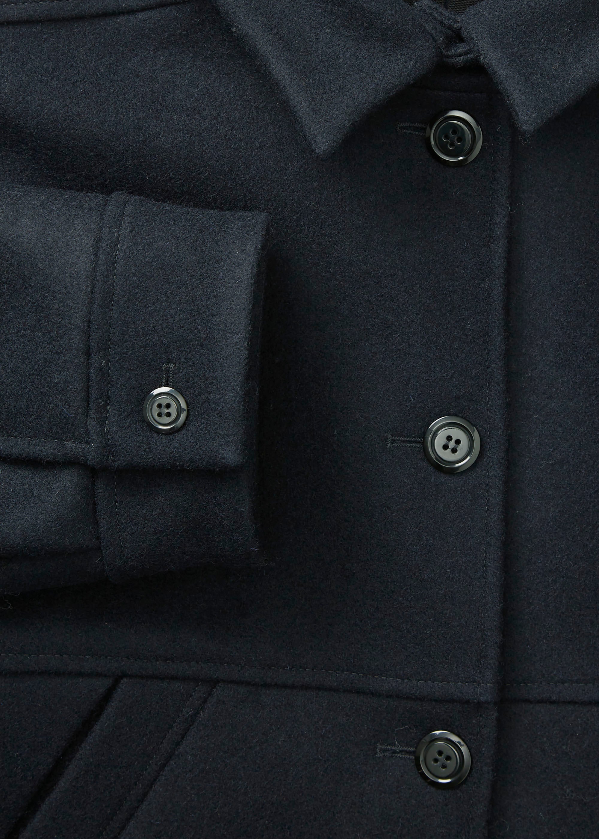 Moa jacket – loden wool | Navy Coat aiayu