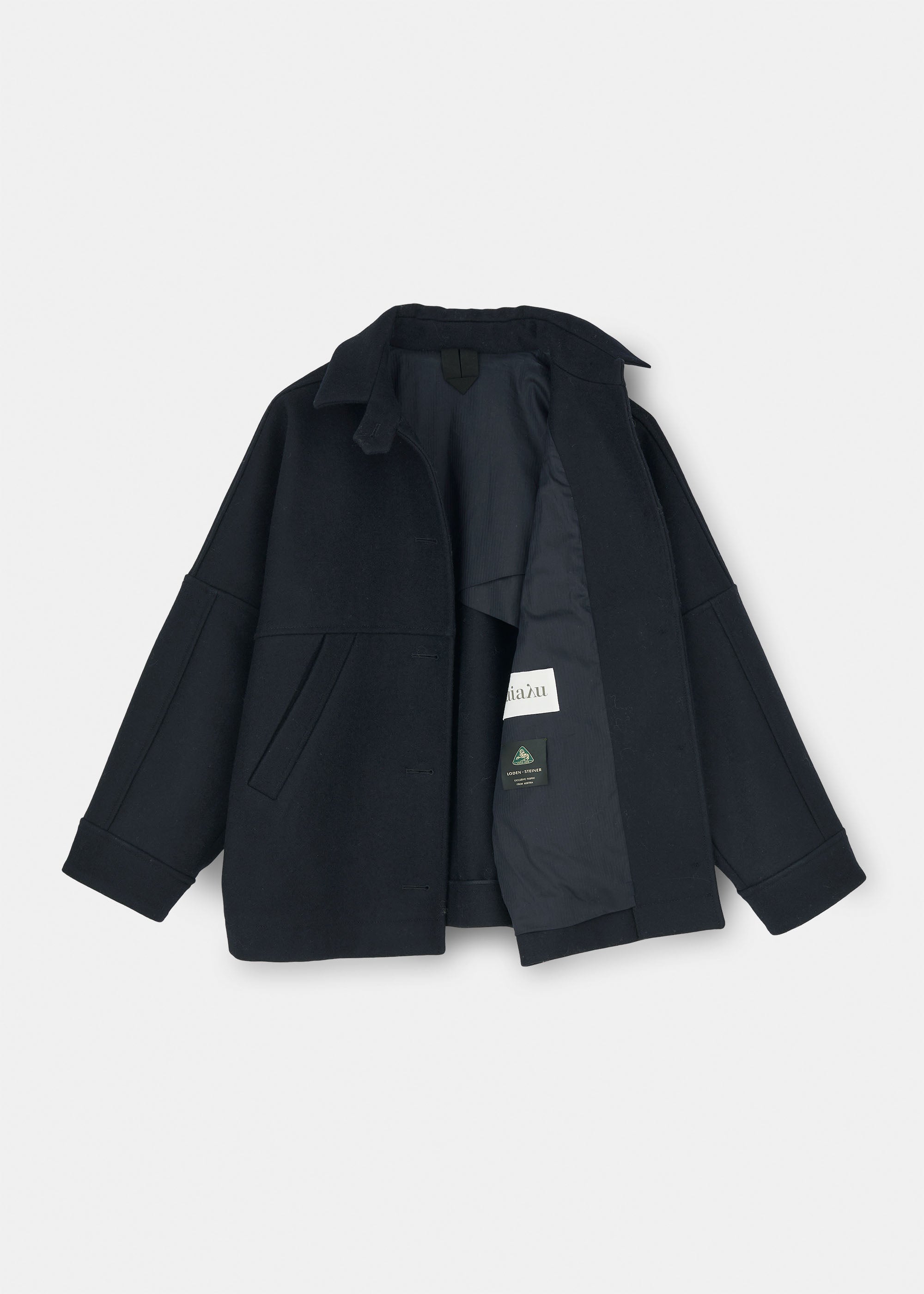 Moa jacket – loden wool | Navy Coat aiayu