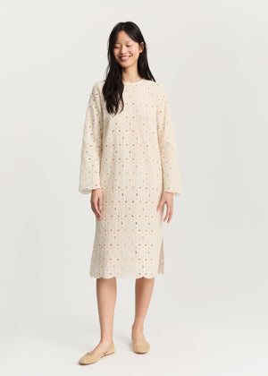 Novia dress embroidery | Pure Ecru Dress aiayu