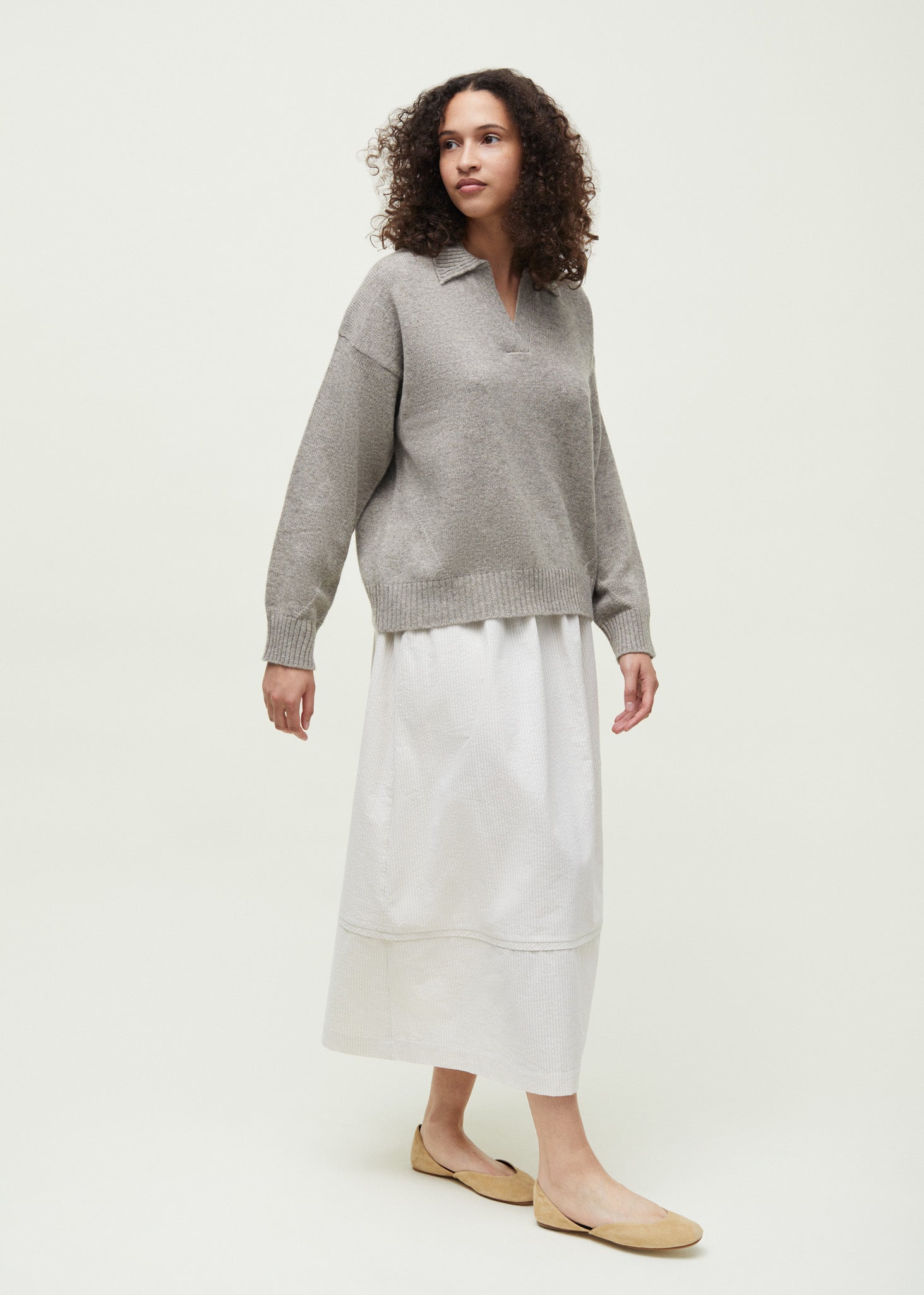 Optica polo sweater – pure yak | Pure Soil Sweater aiayu