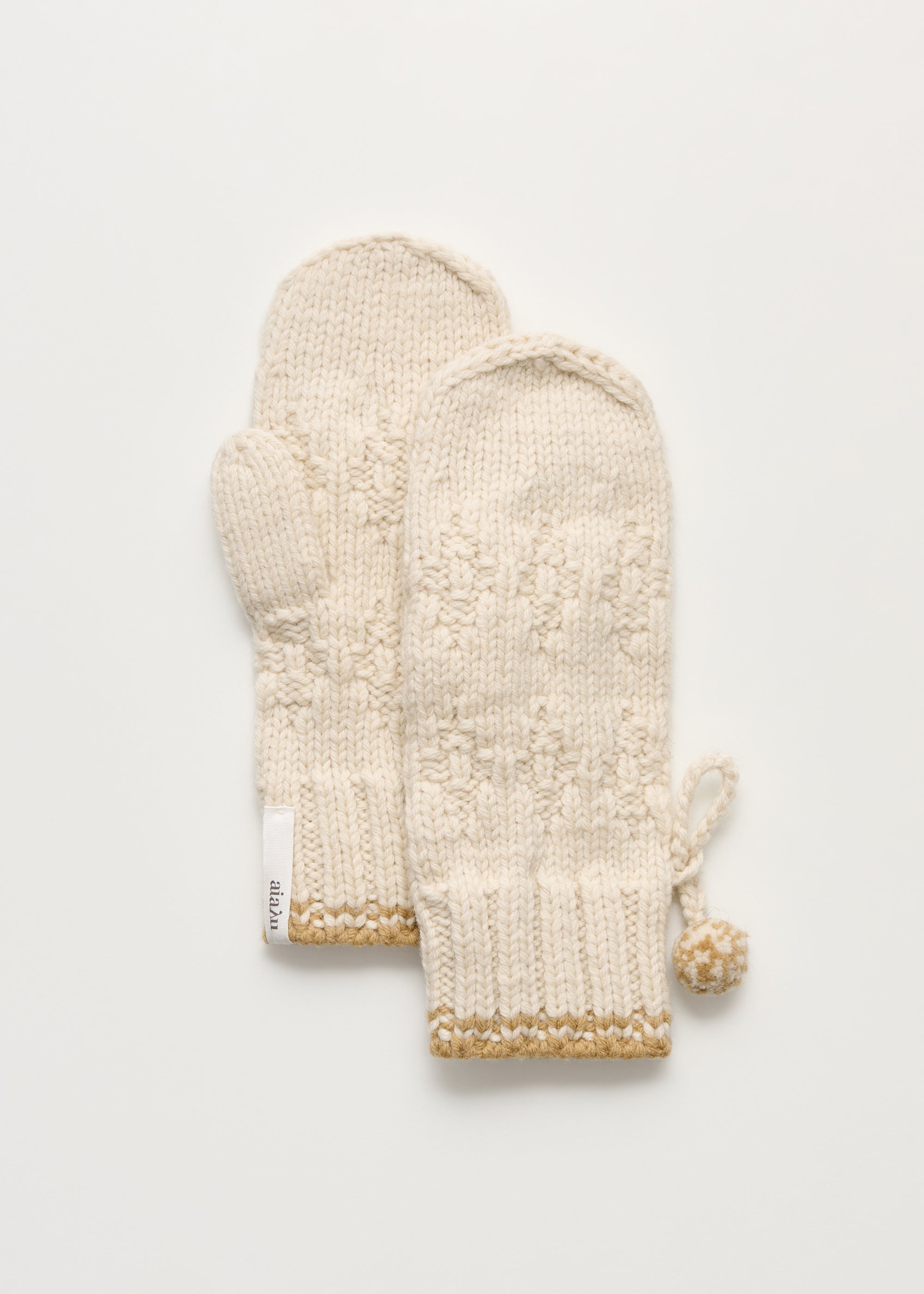 Paco mittens – wool | Mix Fawn Mittens aiayu