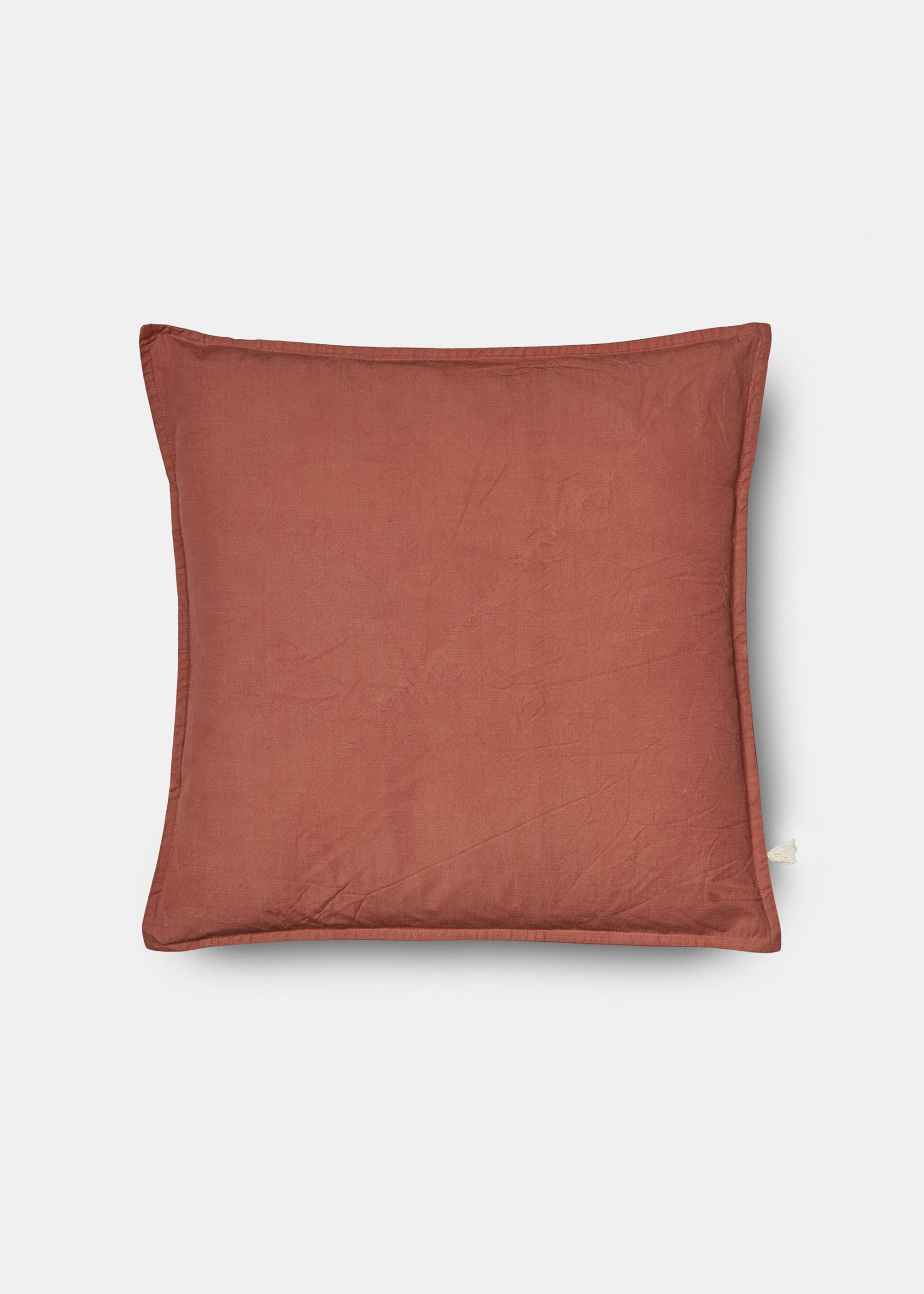 Pillow cotton slub - 50x50 | Terracotta aiayu.com