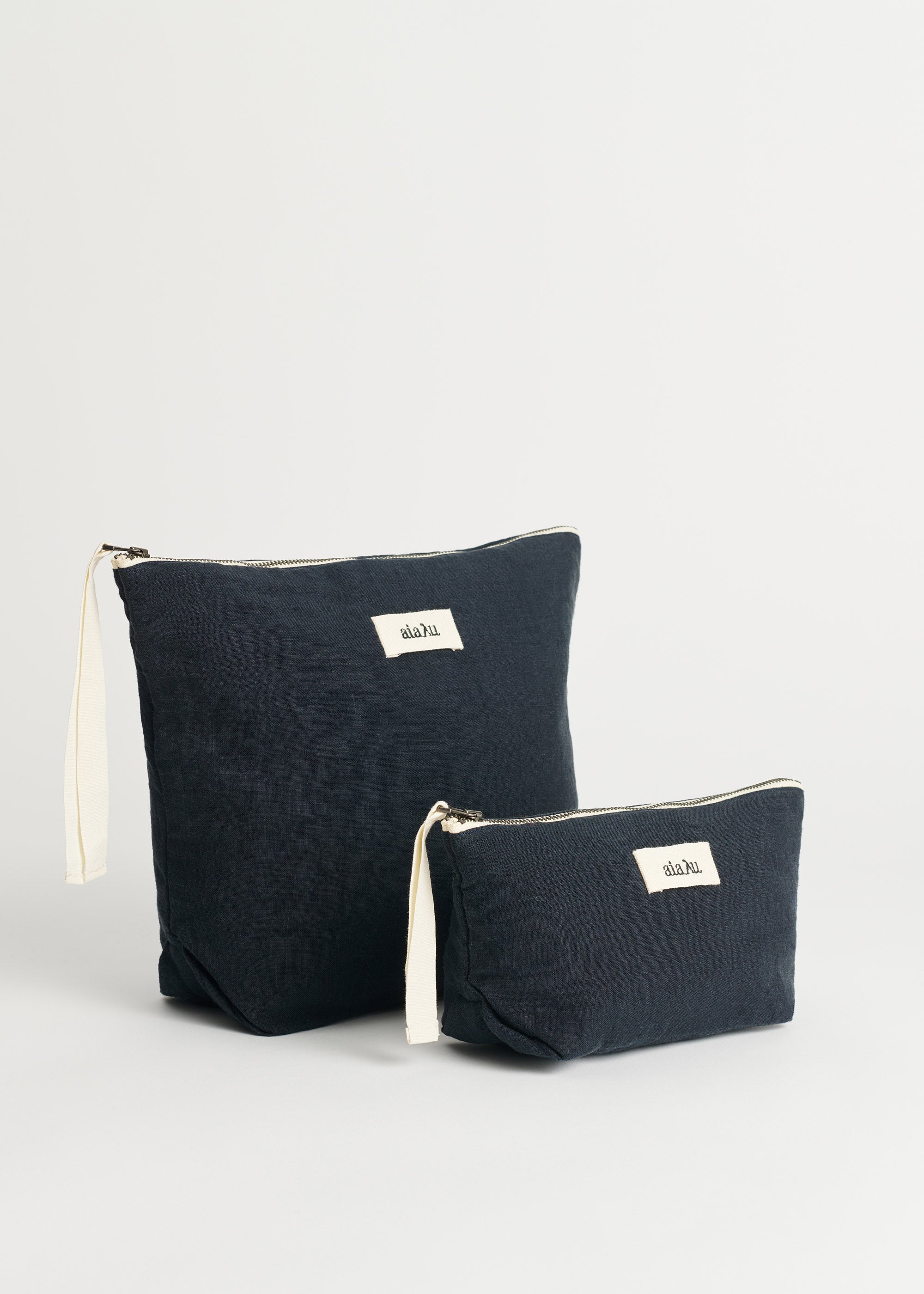 Pouch linen mini | Navy Bag aiayu
