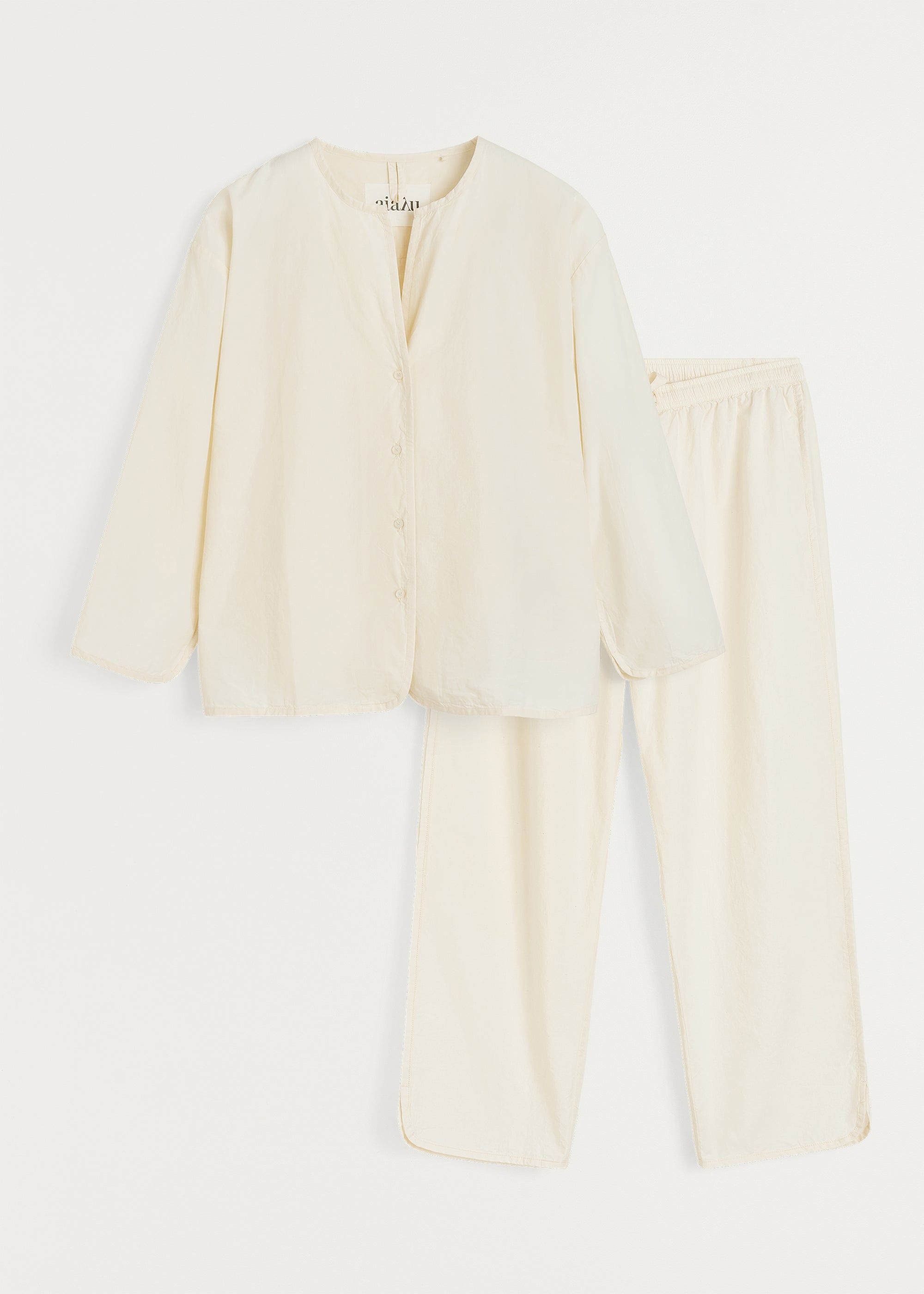 Pyjamas poplin | Pure Ecru Pyjamas aiayu