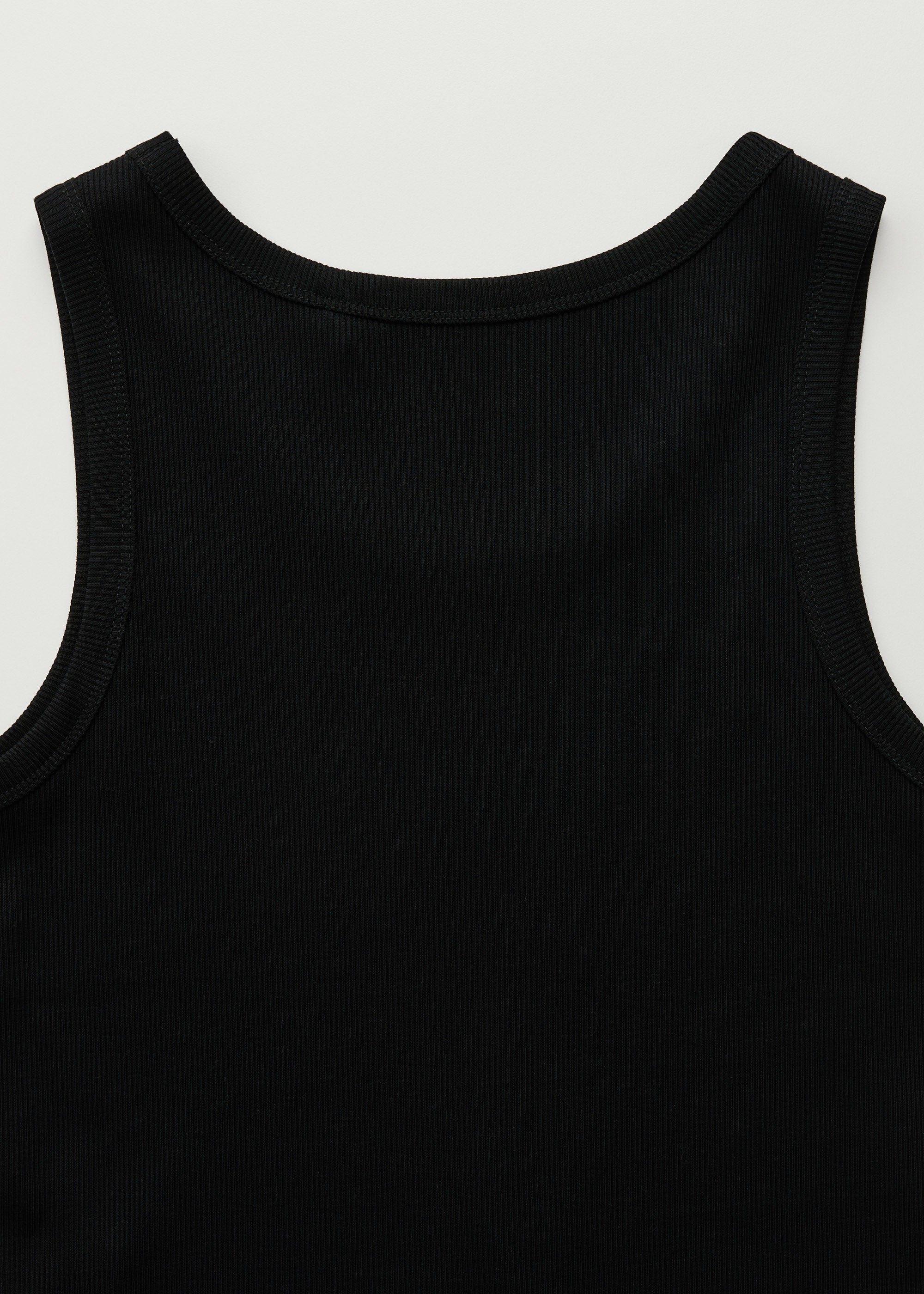 Rib tank top | Black Top aiayu