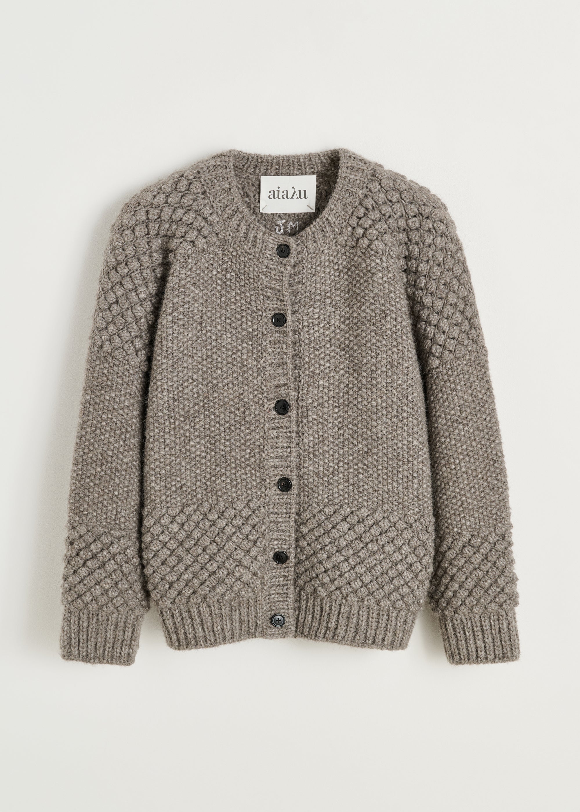 Sierra cardigan – llama wool Pure Grey