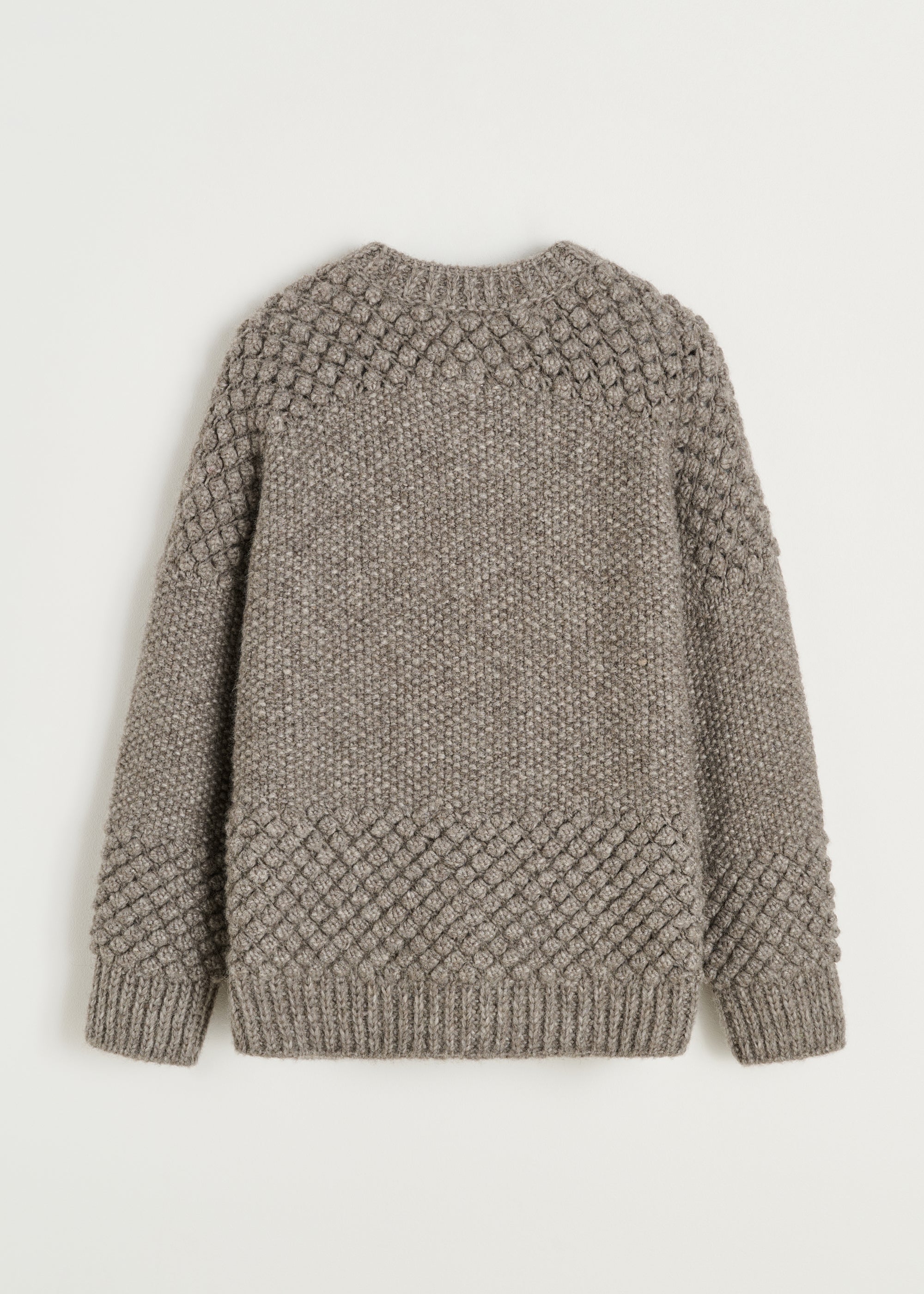 Sierra cardigan – llama wool | Pure Grey Cardigan aiayu