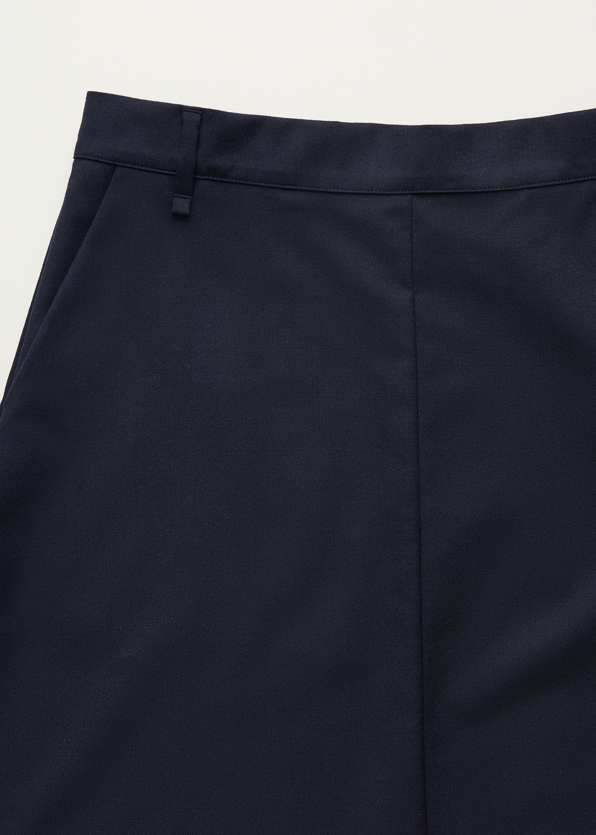 Stella skirt fine wool | Black navy Skirt aiayu