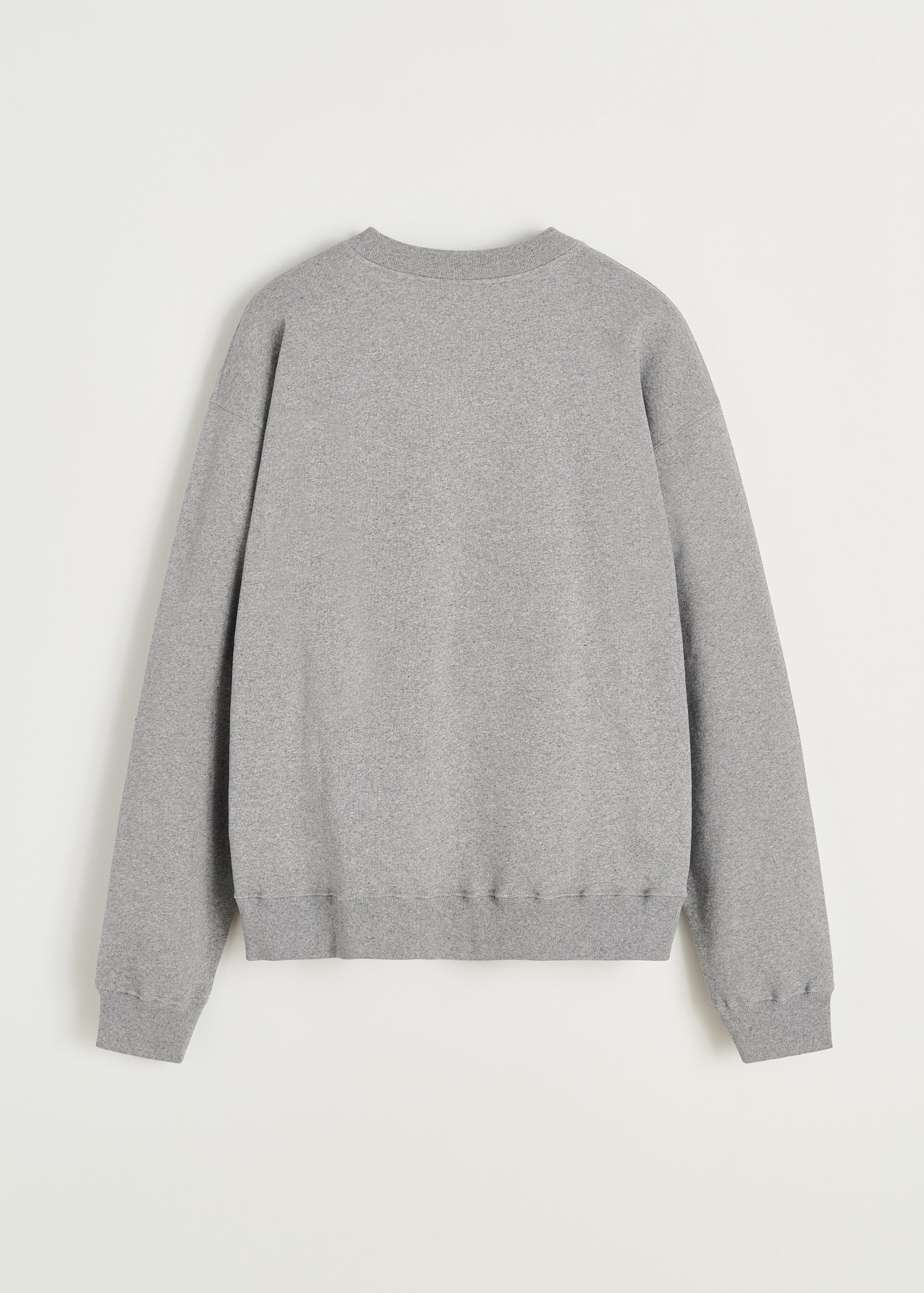 Stitched circular sweatshirt | Grey Melange Sweatshirt aiayu