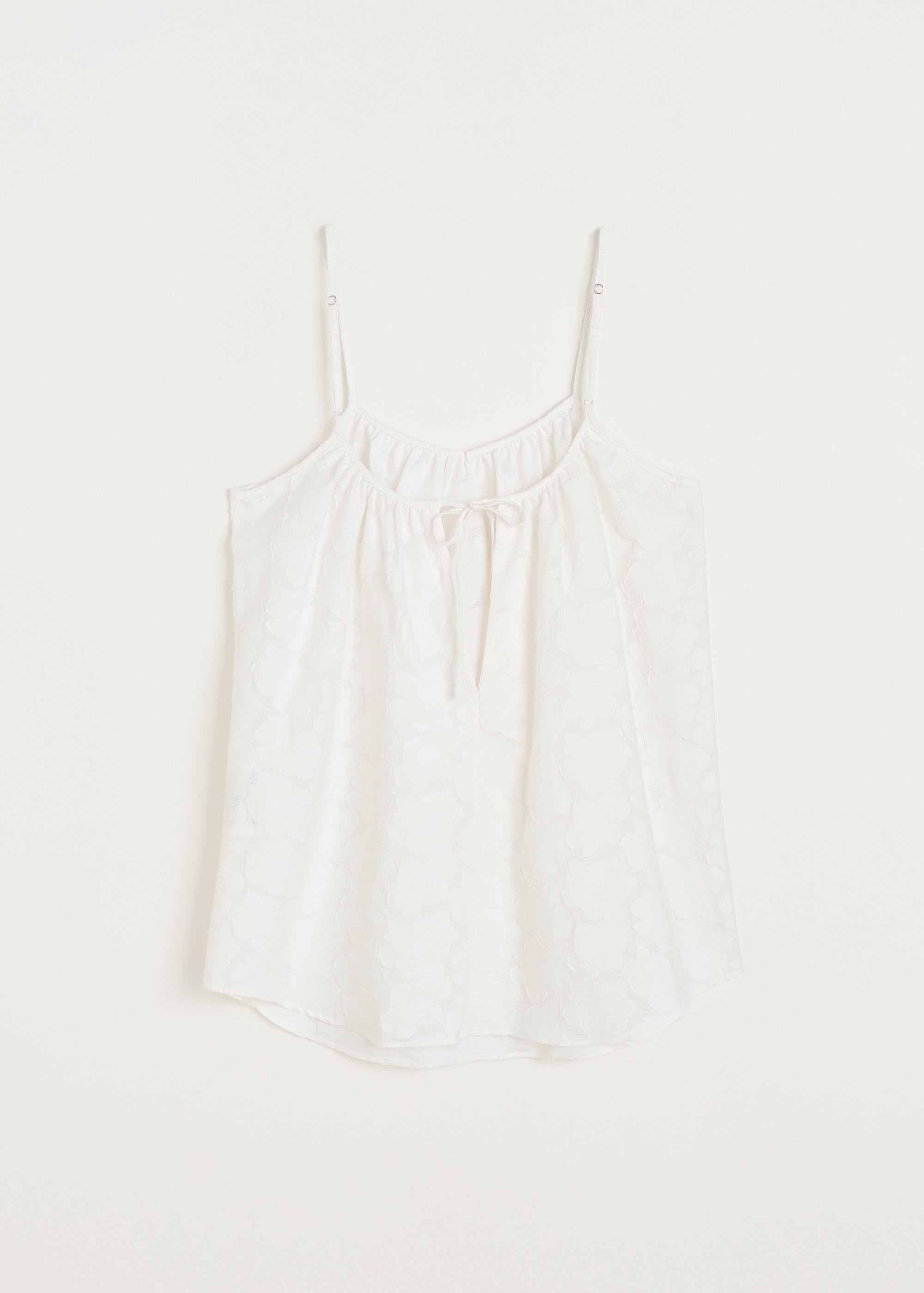 Strap top laceflower | White Top aiayu