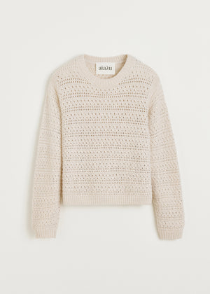 Tamaya sweater - pure llama | Albicant Sweater aiayu