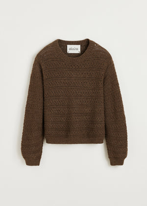 Tamaya sweater - pure llama | Brownie Sweater aiayu