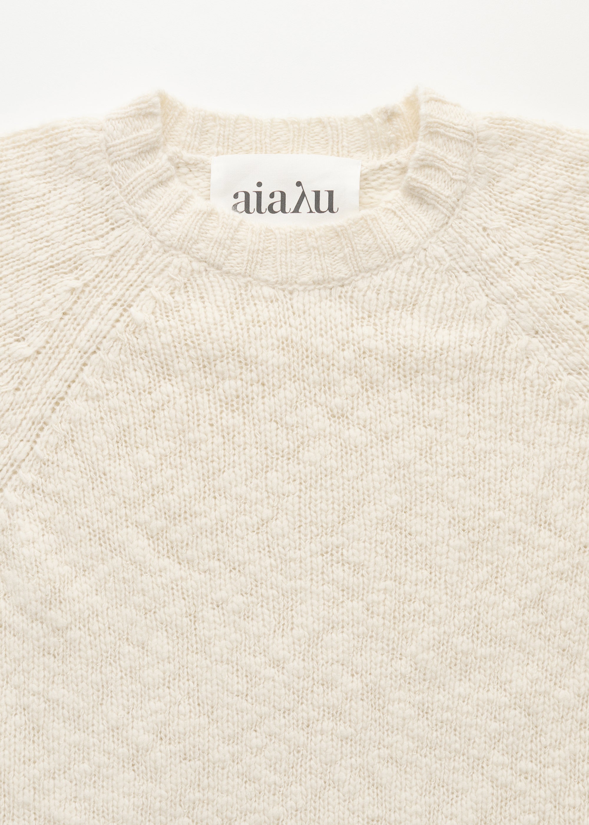 Toba sweater – wool | Pure Ecru Sweater aiayu