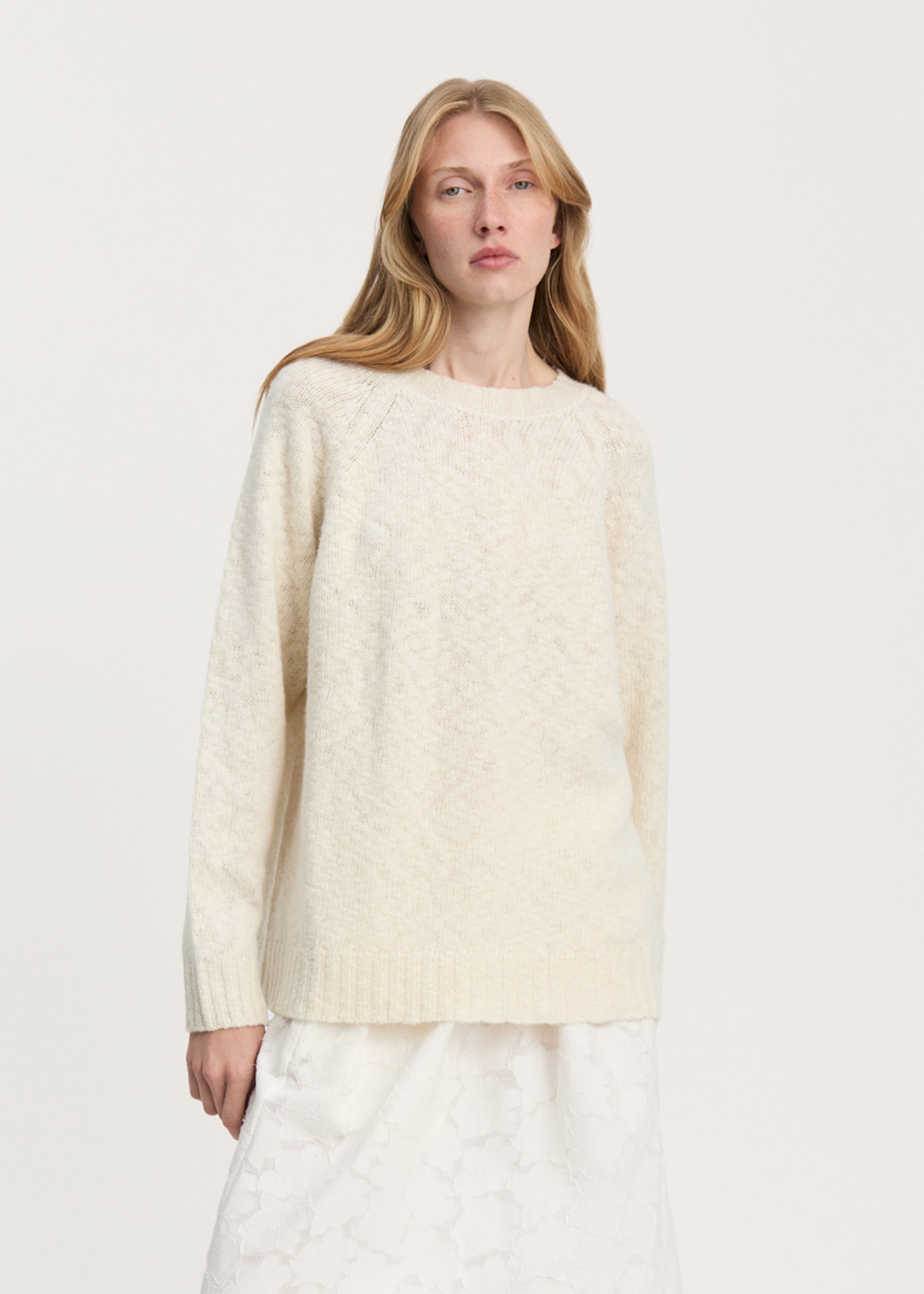 Toba sweater – wool | Pure Ecru Sweater aiayu