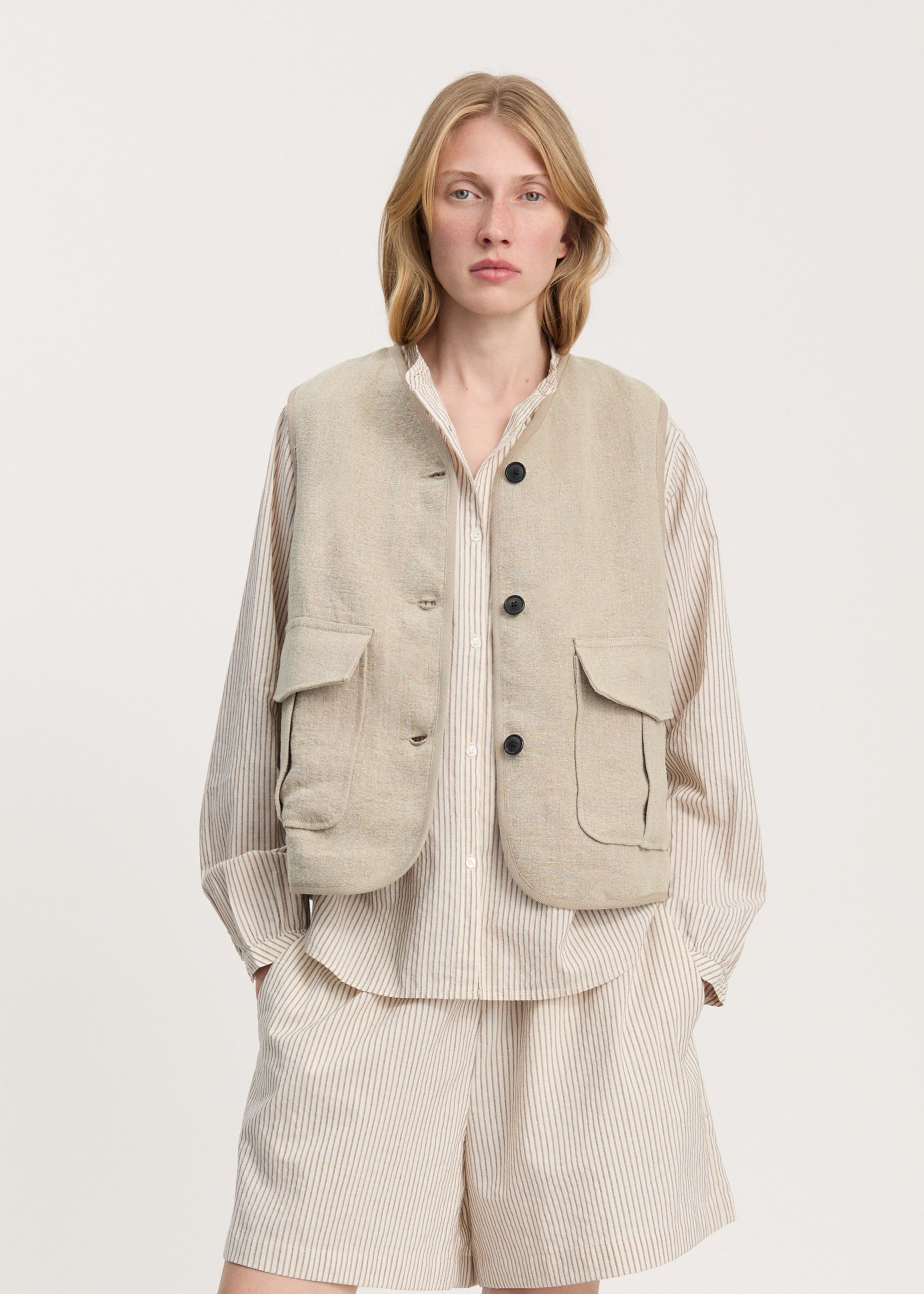 Vest heavy linen | Pure Natural