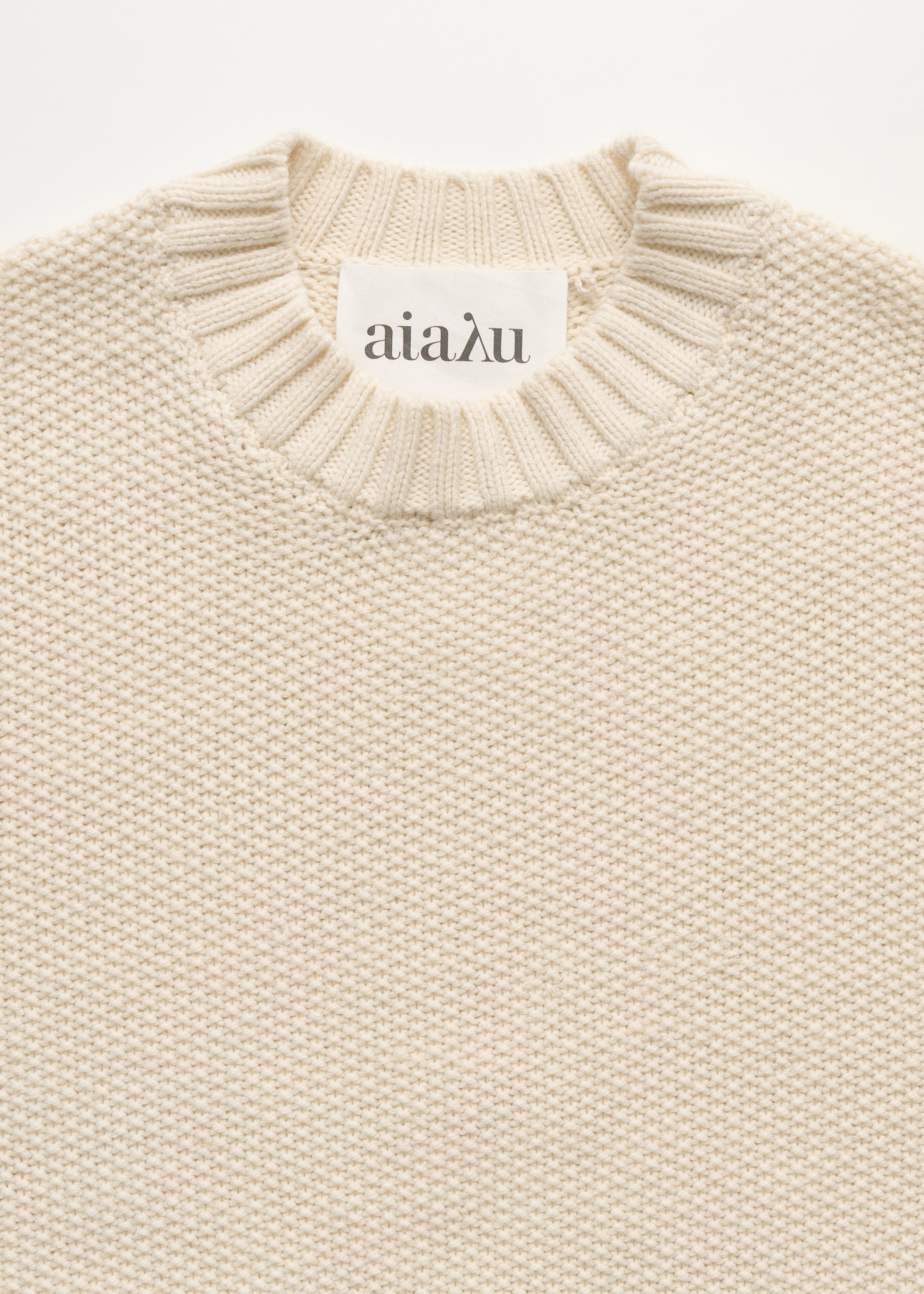 Vetla sweater – highland wool | Pure Ecru Sweater aiayu