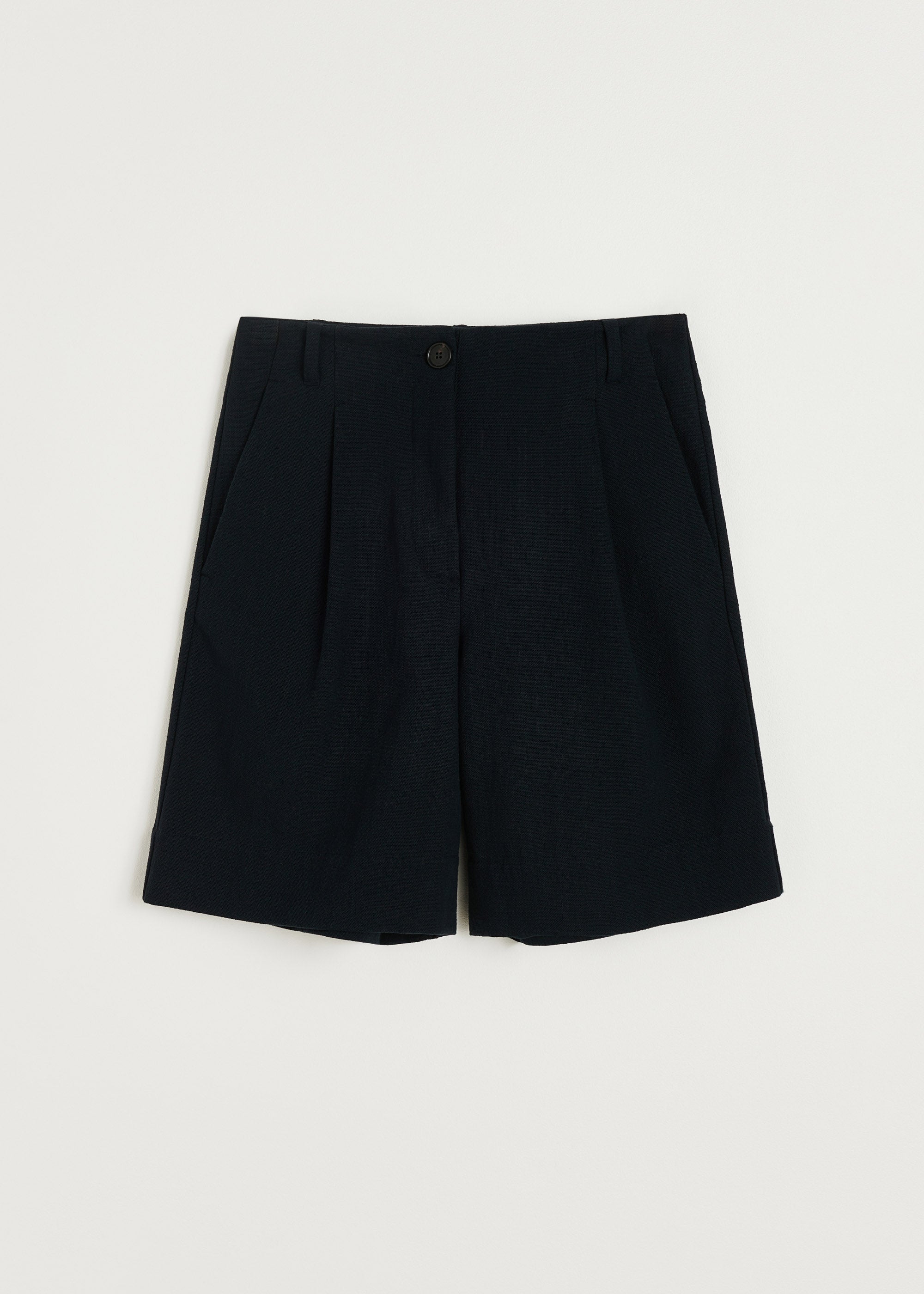 Willy shorts cotton | Navy Shorts aiayu