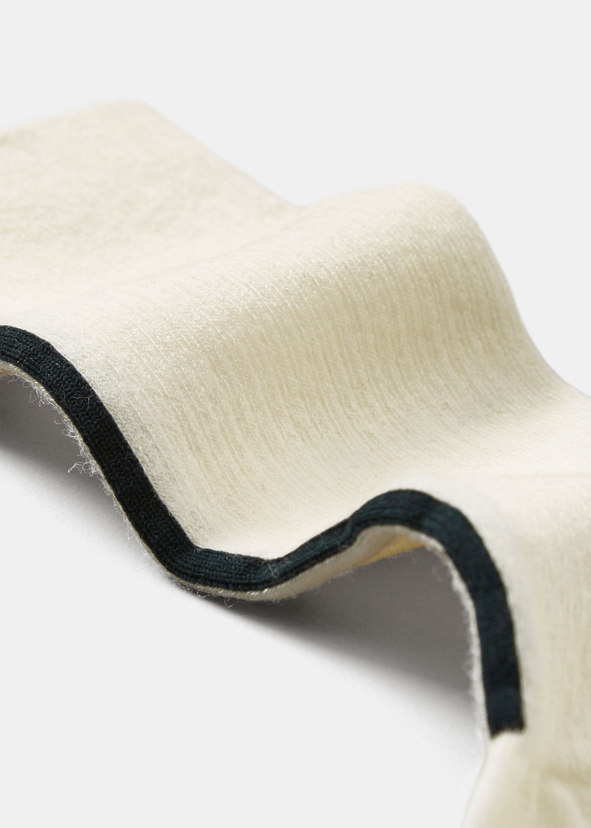 Wool detailed socks | Mix Off White Socks aiayu